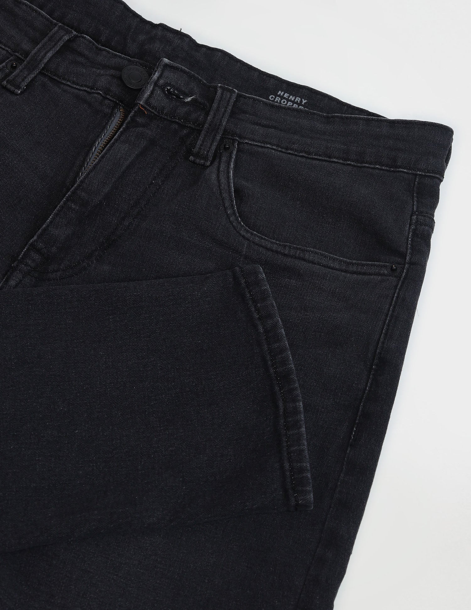 Henry Tapered Fit Cropped Grey Jeans Black - U.S. Polo Assn. India | Large