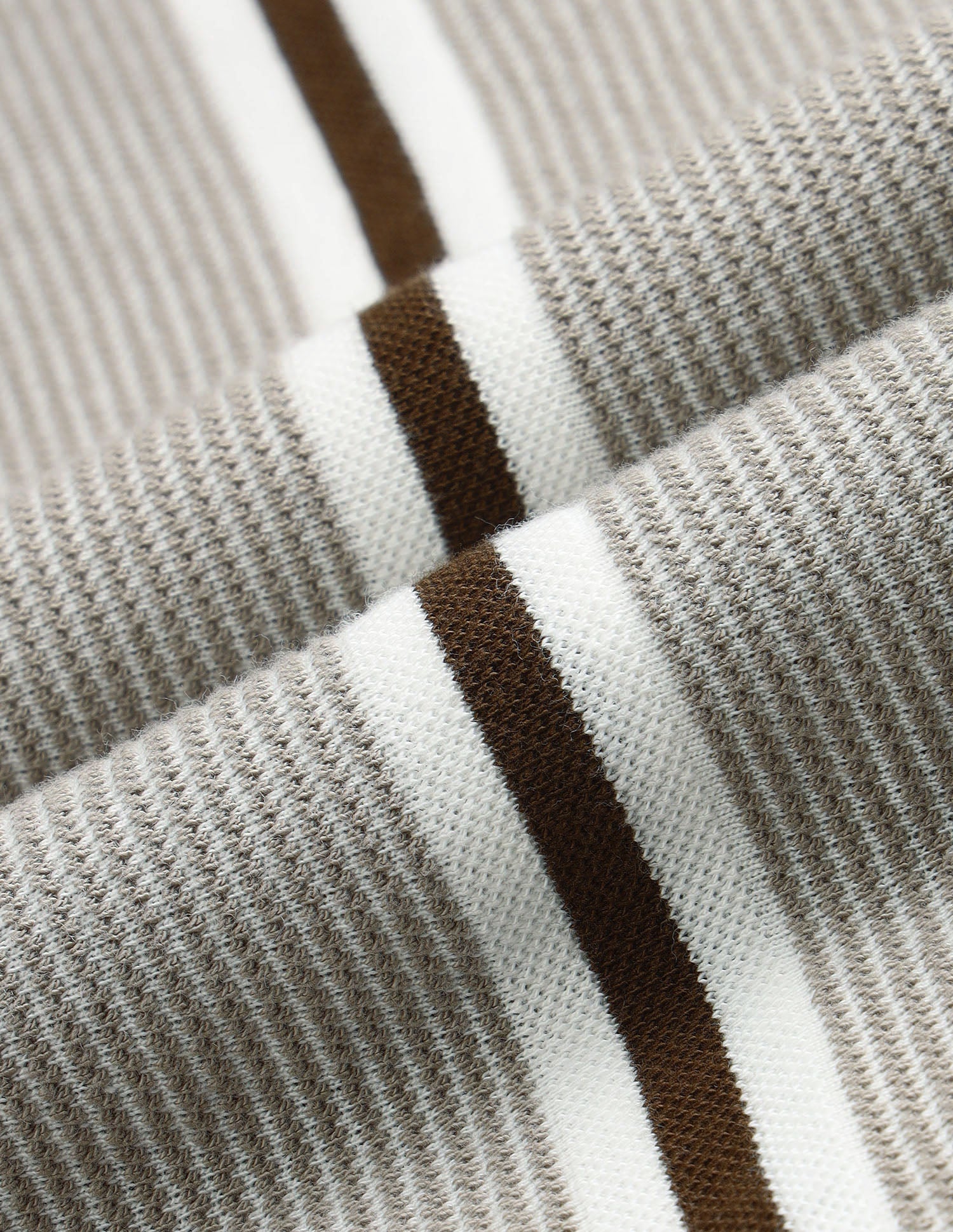 Vertical Striped Slim Fit Polo Shirt Beige - U.S. Polo Assn. India | Large