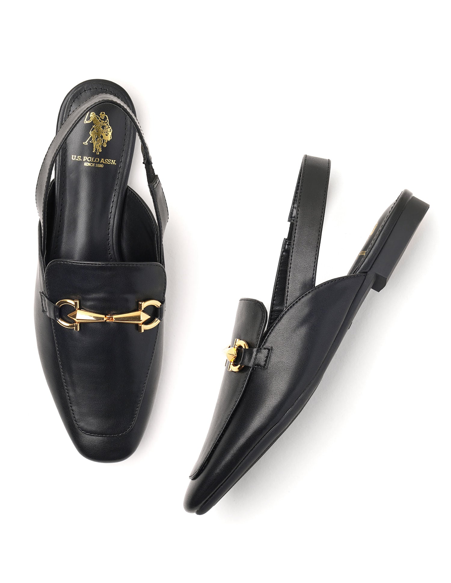 Ankle Strap Amalia Ballerinas Black - U.S. POLO ASSN. | Large