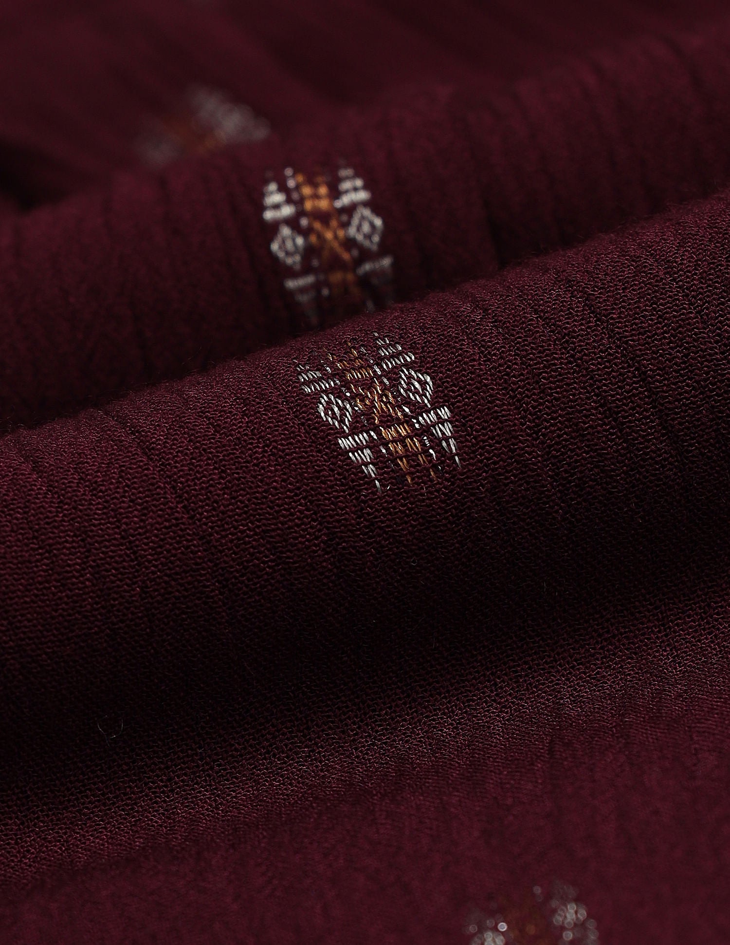 Patterned Weave Regular Fit Top Wine - U.S. POLO ASSN. | Large