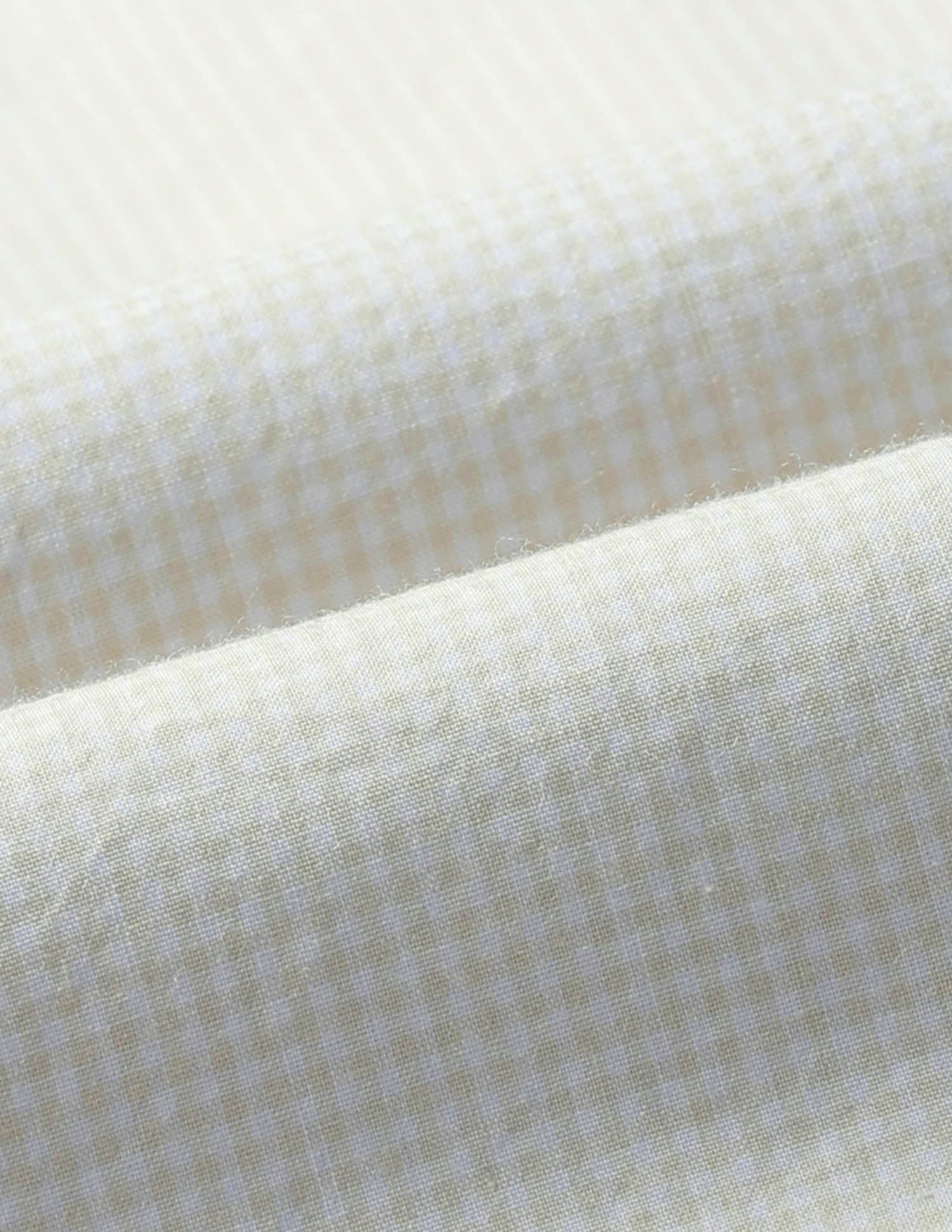 Gingham Checked Tailored Fit Shirt Beige - U.S. POLO ASSN. | Large