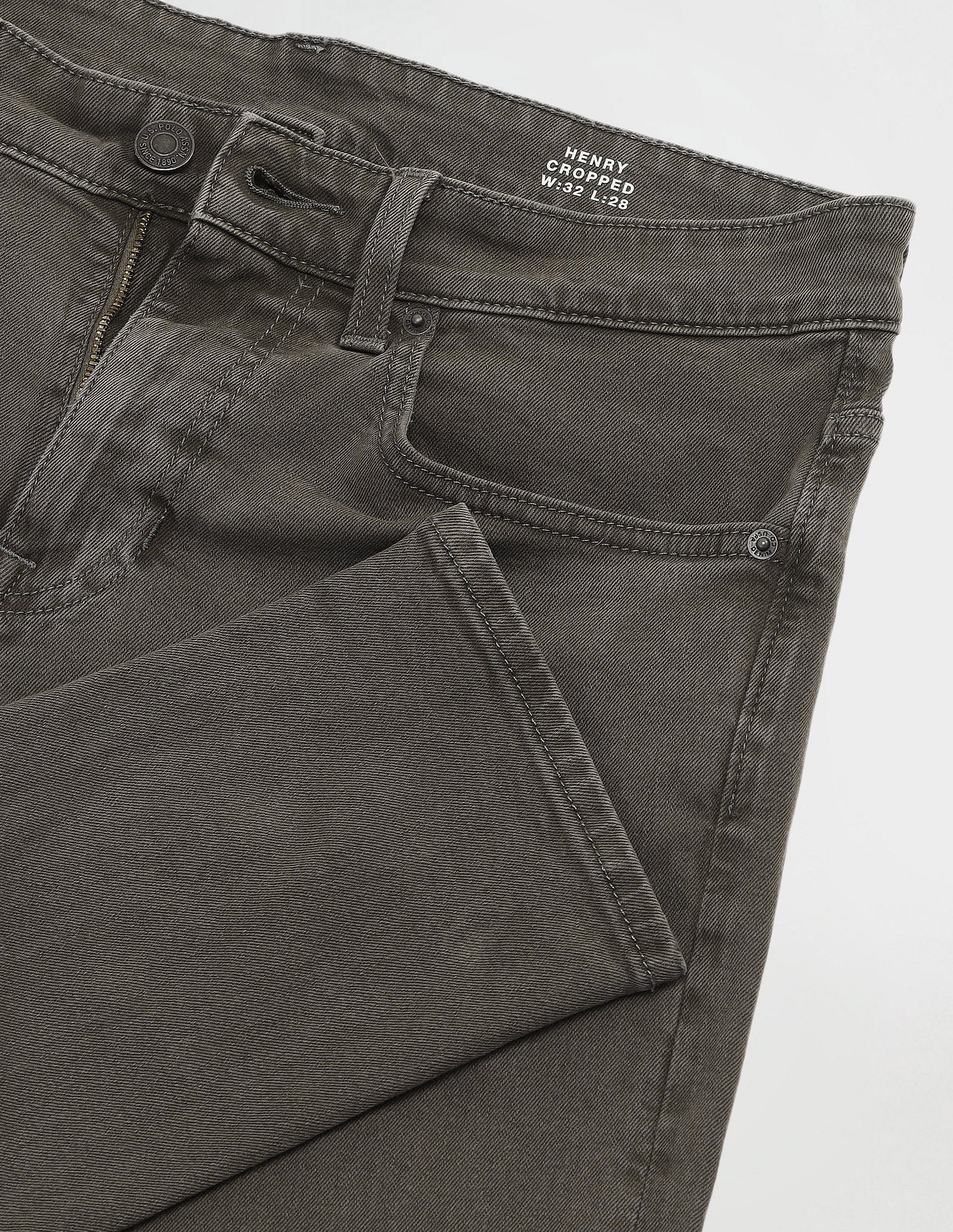 Henry Cropped Fit Jeans Olive - U.S. POLO ASSN. | Large