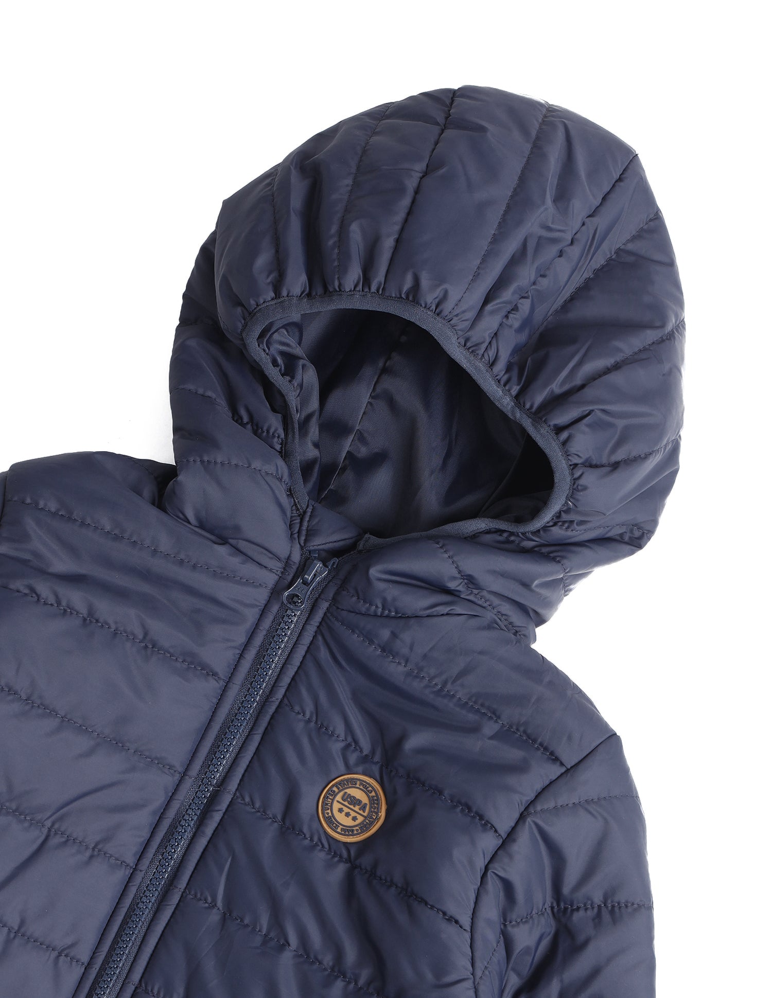 Boys Solid Hooded Jacket Navy - U.S. POLO ASSN. | Large