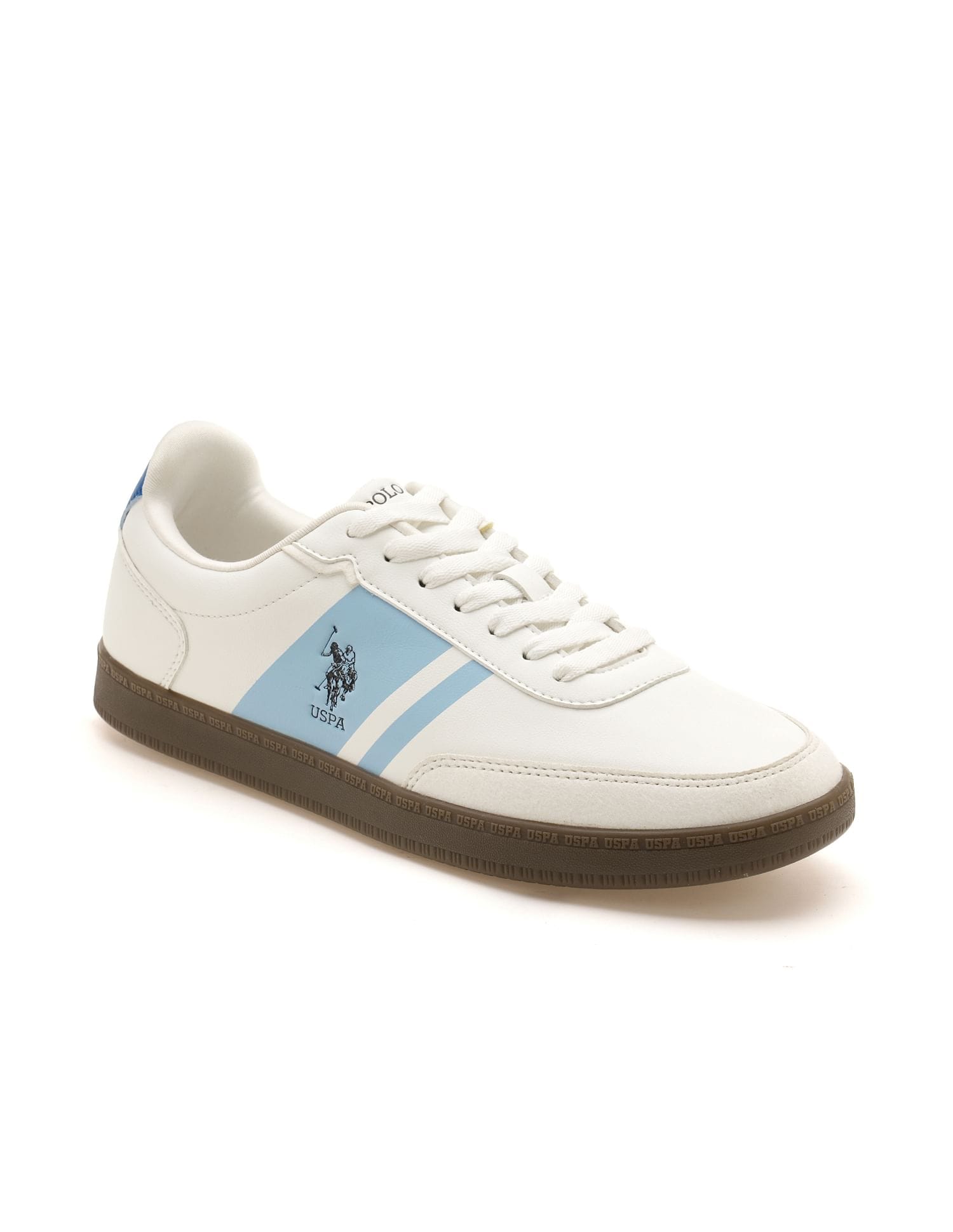 Men Hilton Colourblocked Sneakers Off White - U.S. Polo Assn. India | Large