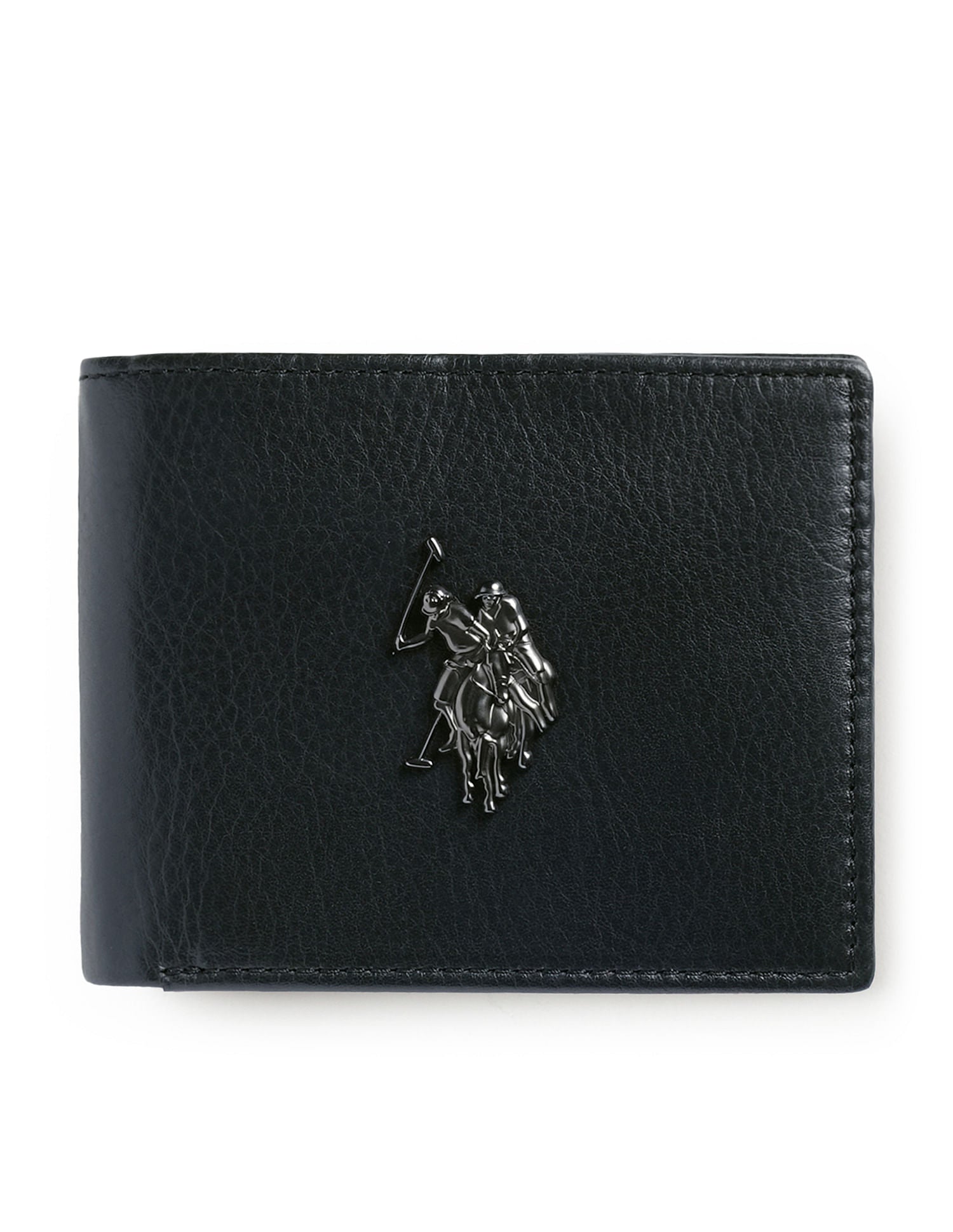 Bi-Fold Textured Wallet Black - U.S. POLO ASSN. | Large