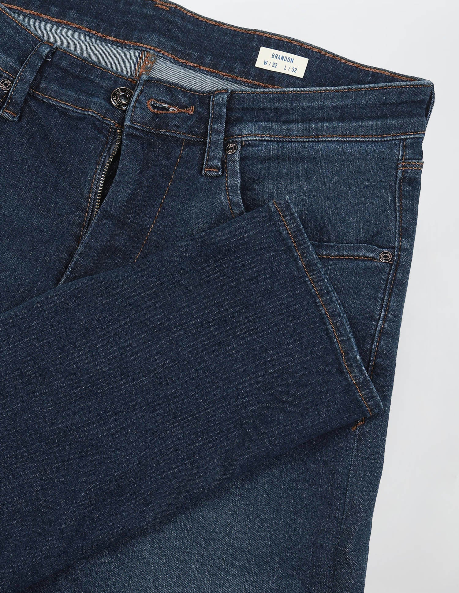 Brandon Slim Tapered Fit Blue Jeans Tinted Blue - U.S. Polo Assn. India | Large