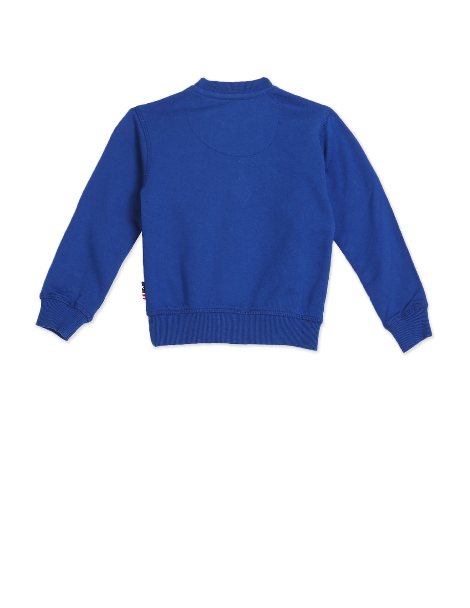 Crew Neck Appliqued Logo Sweatshirt Blue - U.S. POLO ASSN. | Large