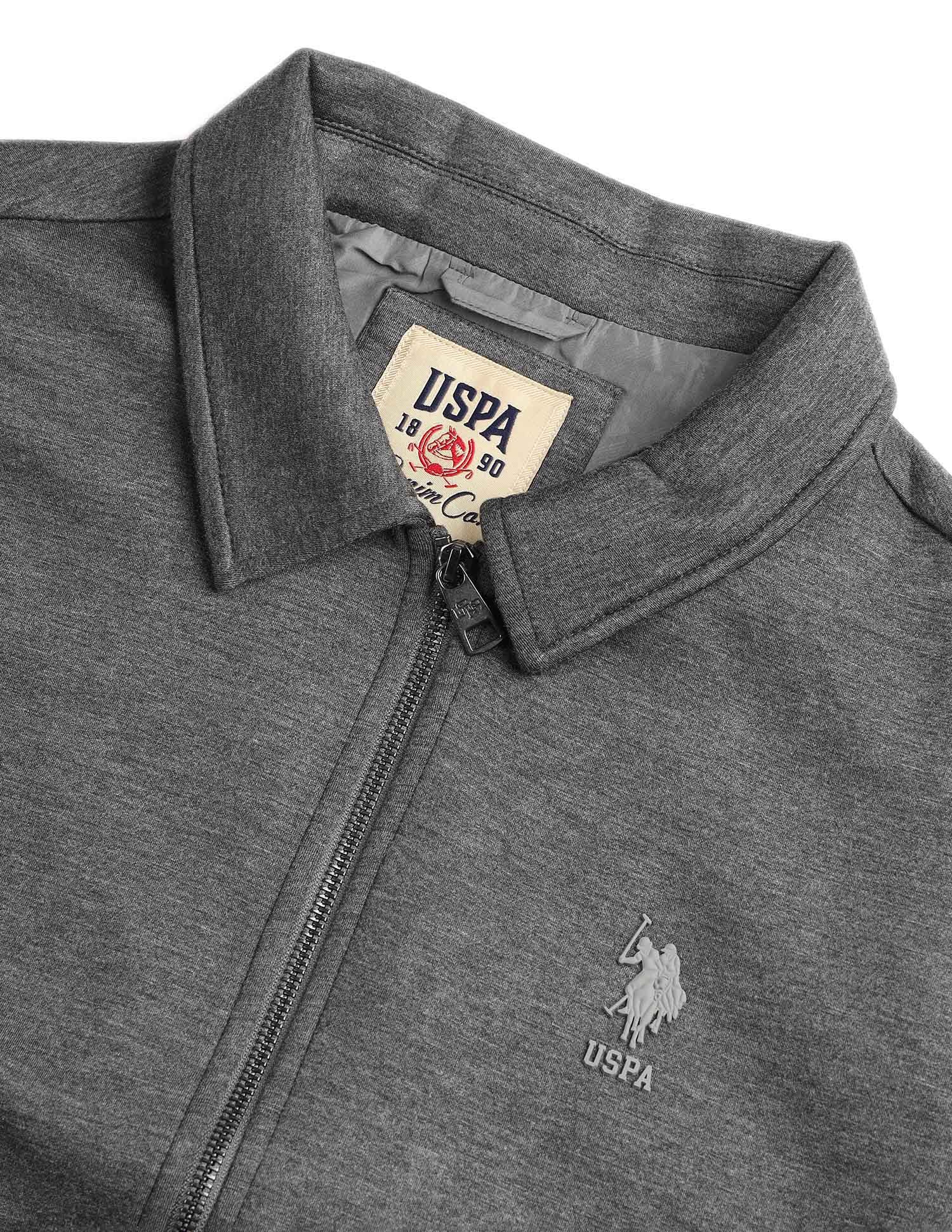 Heathered Black & Gold Jacket Antra Melange - U.S. POLO ASSN. | Large