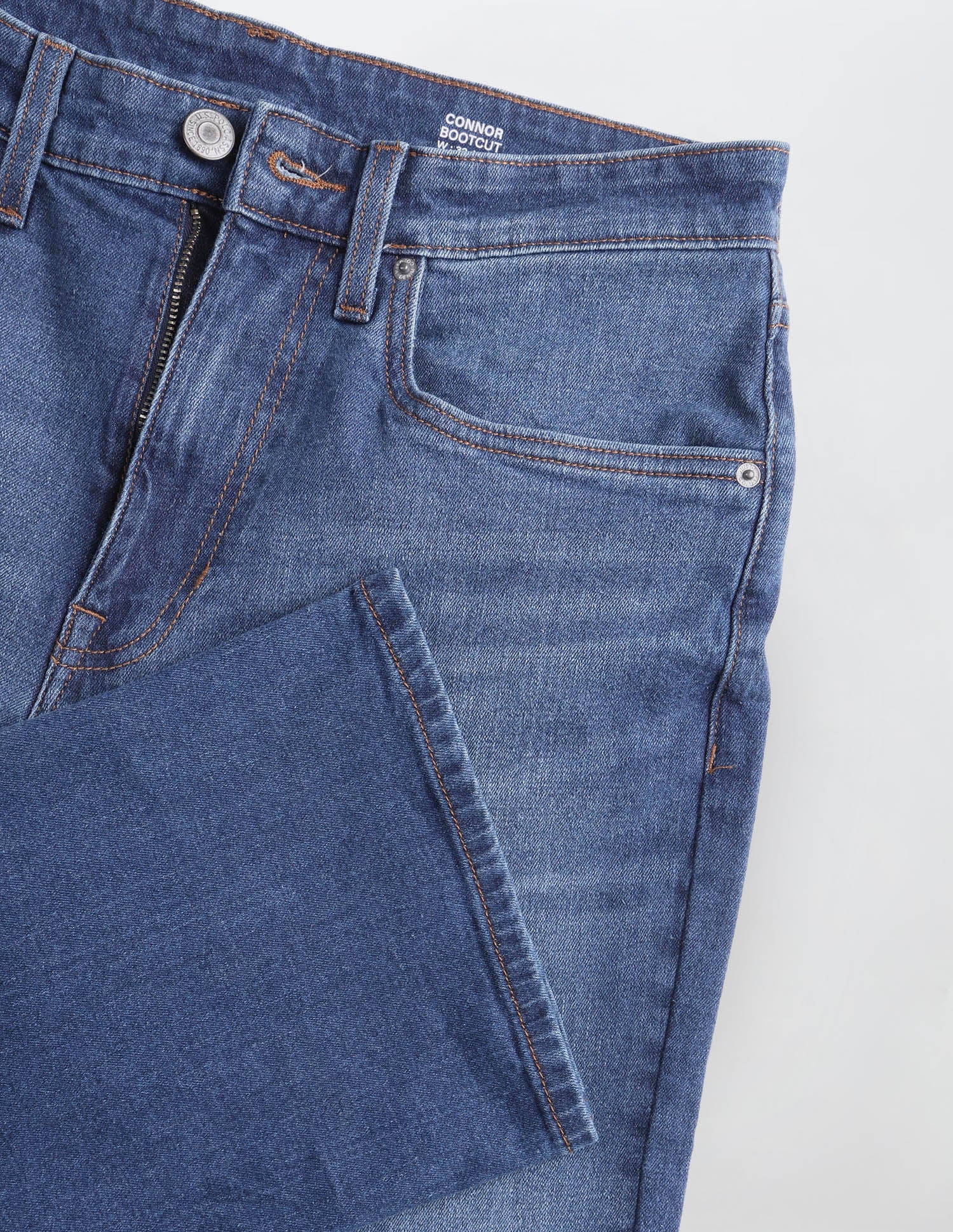 Connor Bootcut Fit Blue Jeans Mid Blue - U.S. Polo Assn. India | Large