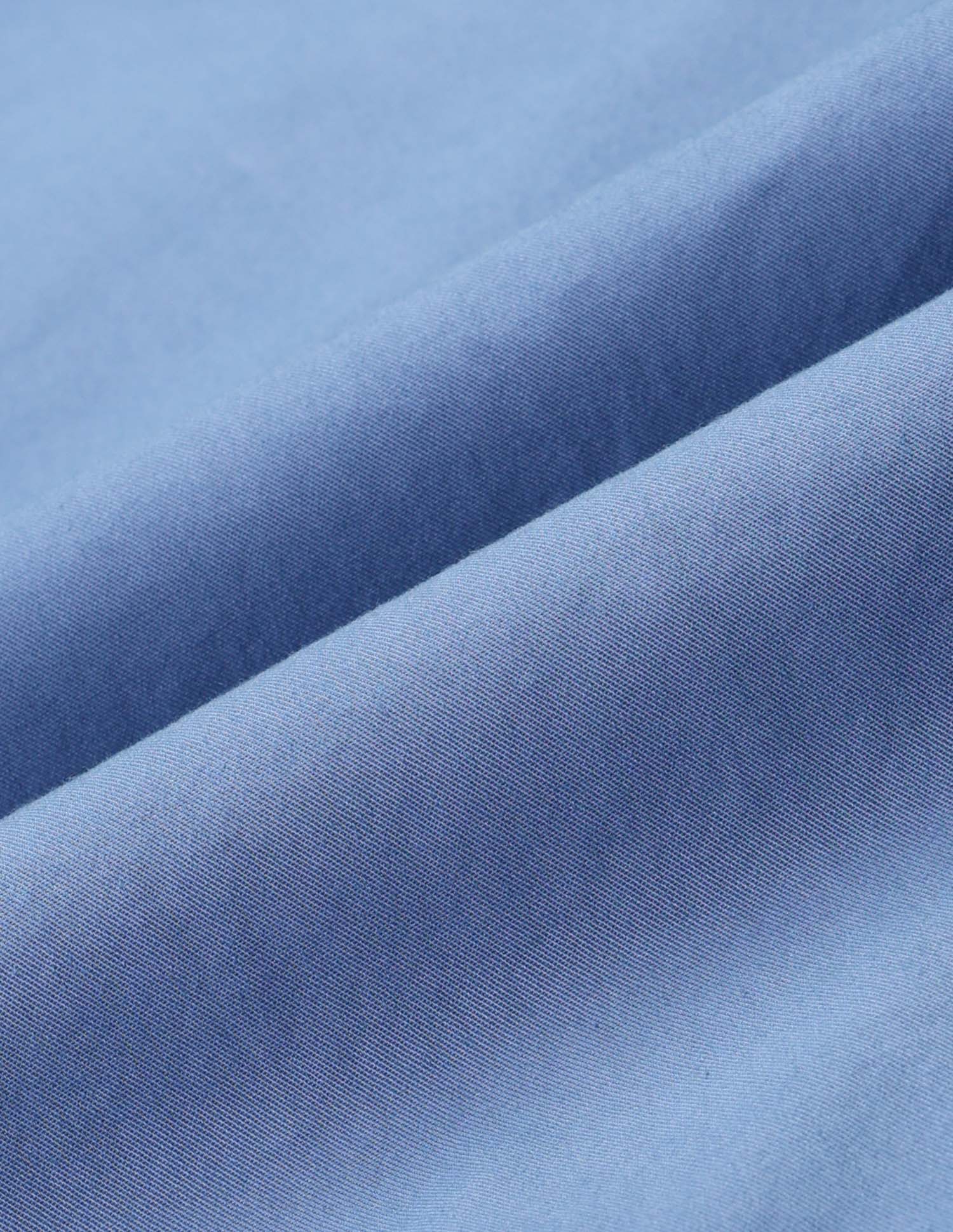 Pure Cotton Regular Fit Twill Shirt Blue - U.S. Polo Assn. India | Large
