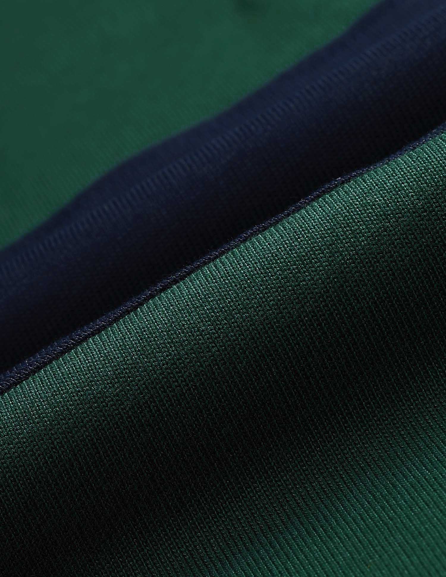 Colourblocked Varsity Theatre Polo Shirt Olive - U.S. POLO ASSN. | Large