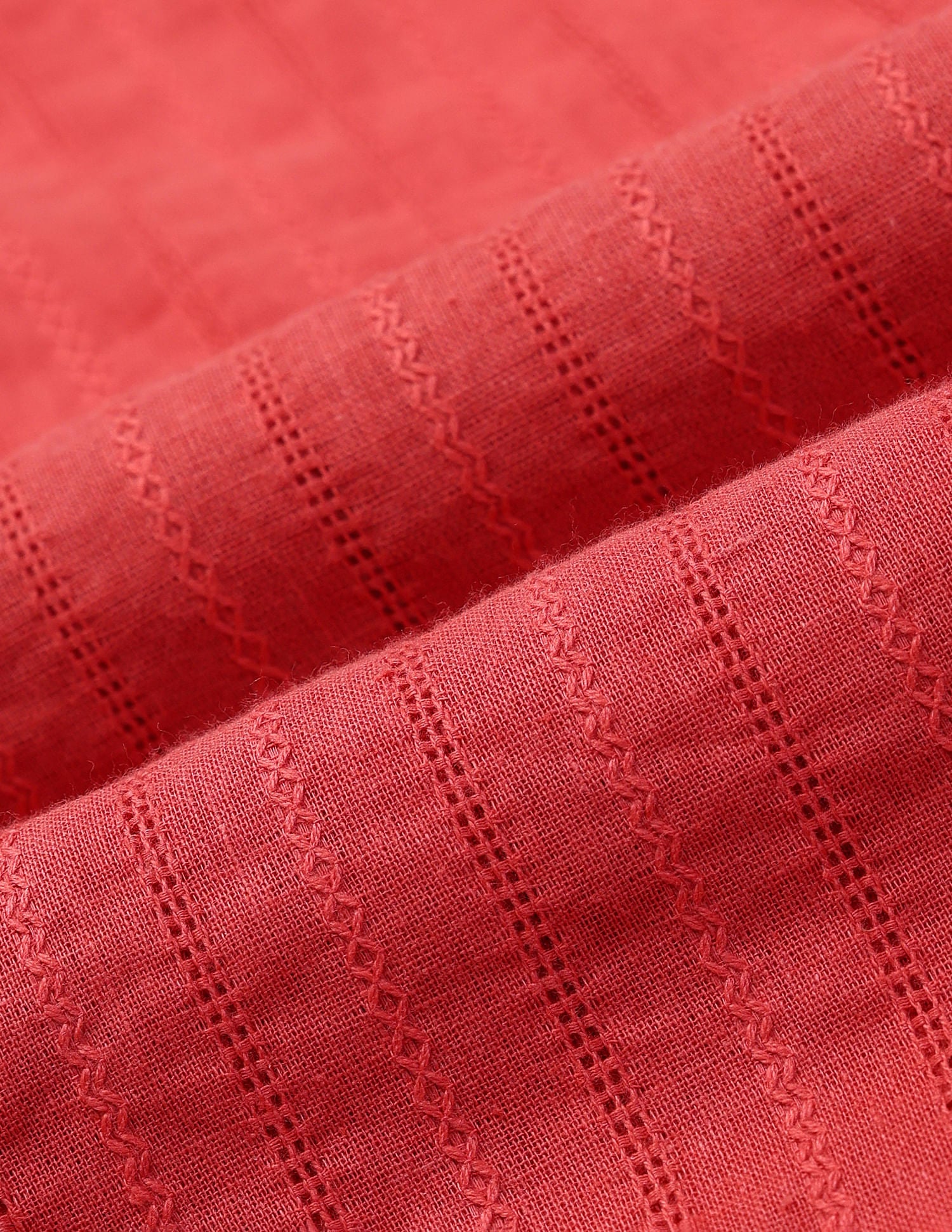 Pin Tucked Embroidered Shirt Coral - U.S. POLO ASSN. | Large