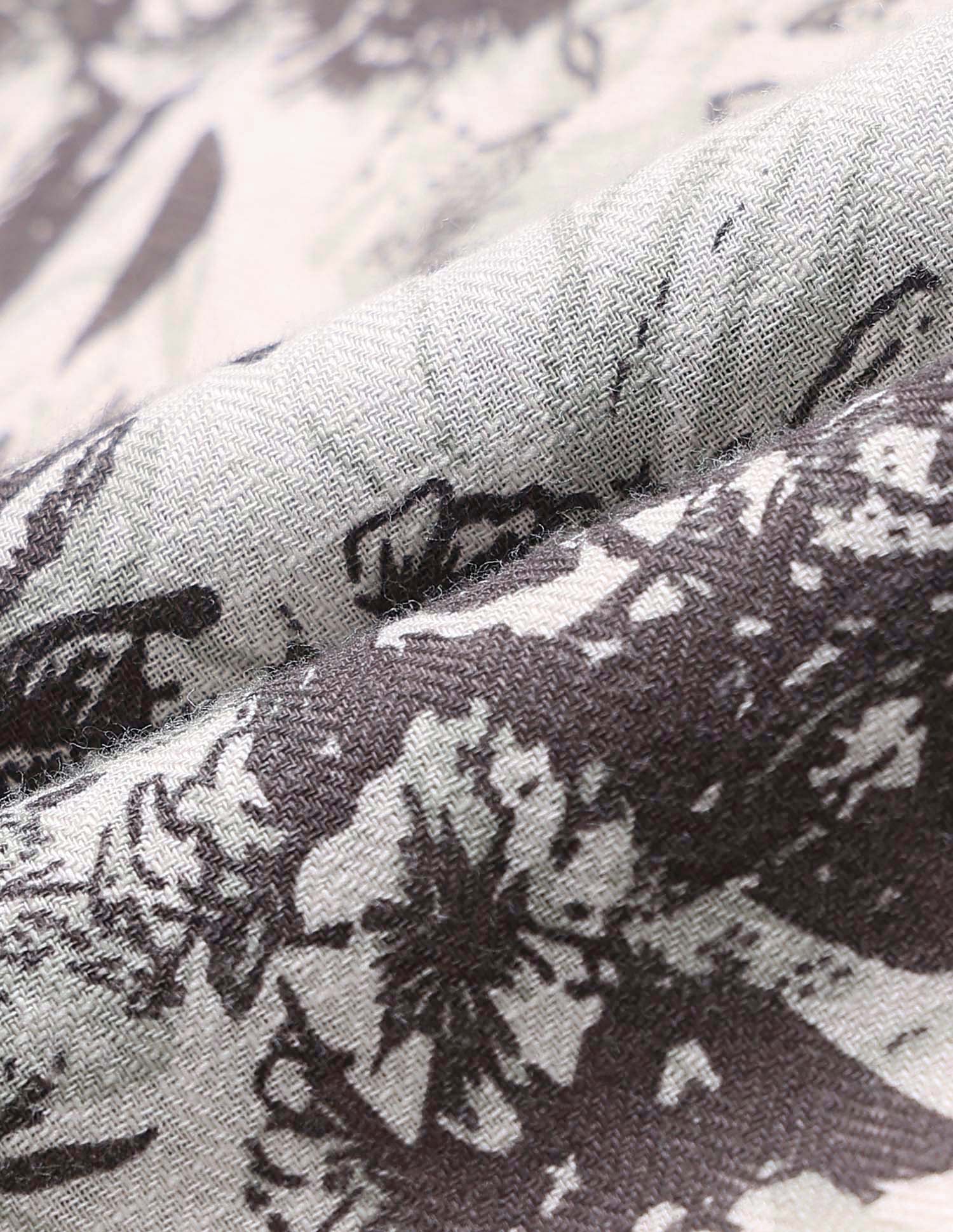 Floral Printed Regular Fit Shirt Beige - U.S. POLO ASSN. | Large