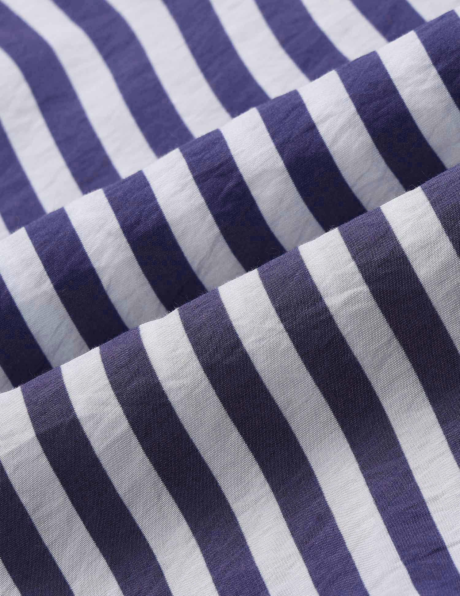 Vertical Striped Regular Fit Shirt Blue - U.S. Polo Assn. India | Large