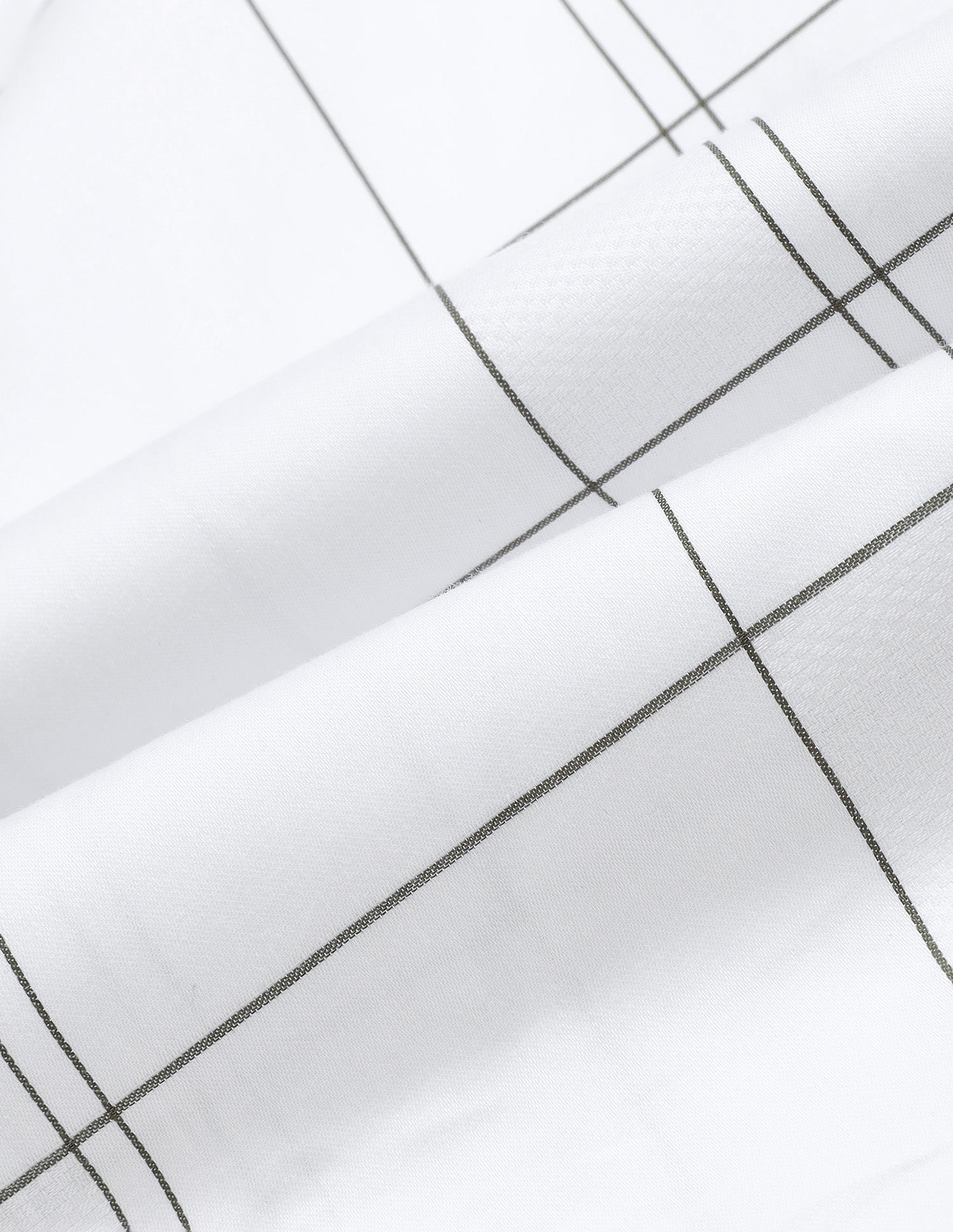 Windowpane Checked Satin Shirt Olive - U.S. Polo Assn. India | Large