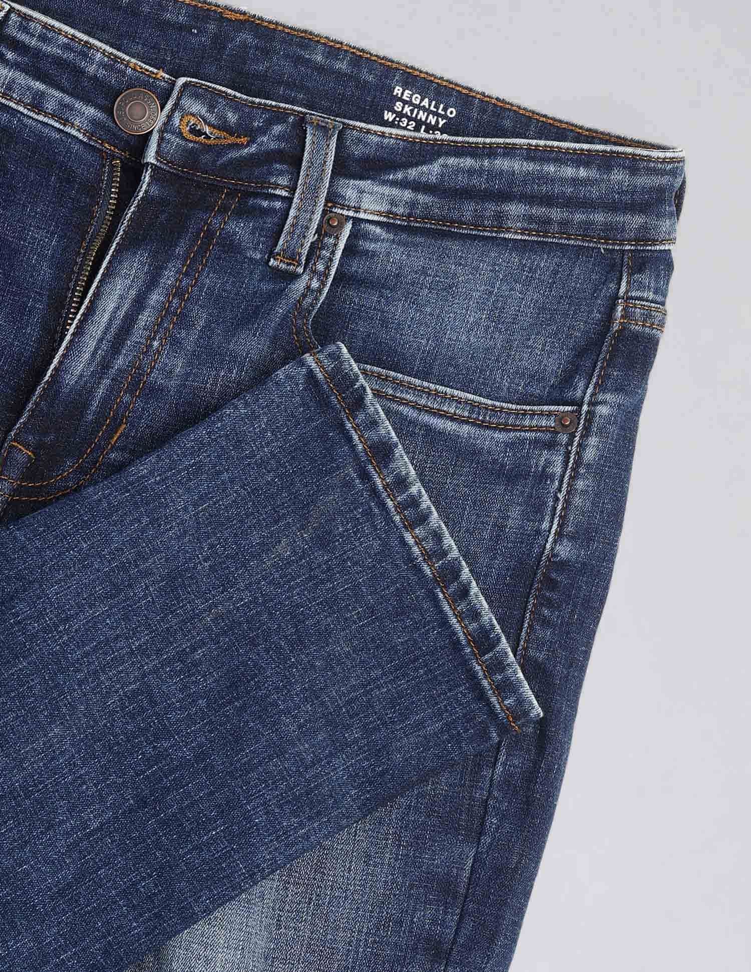 Regallo Skinny Fit Blue Jeans Blue - U.S. Polo Assn. India | Large