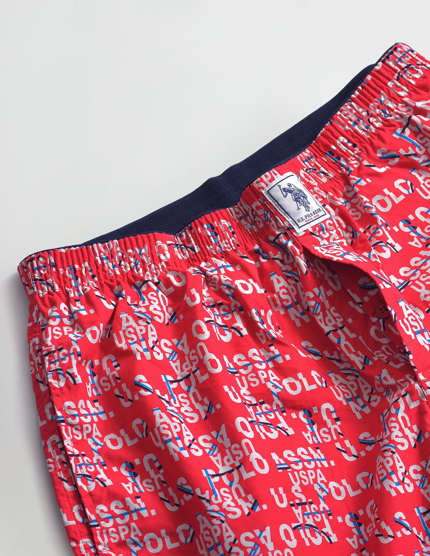 Relaxed Fit Printed IYAB Boxers - Pack Of 1 Red - U.S. POLO ASSN. | Large