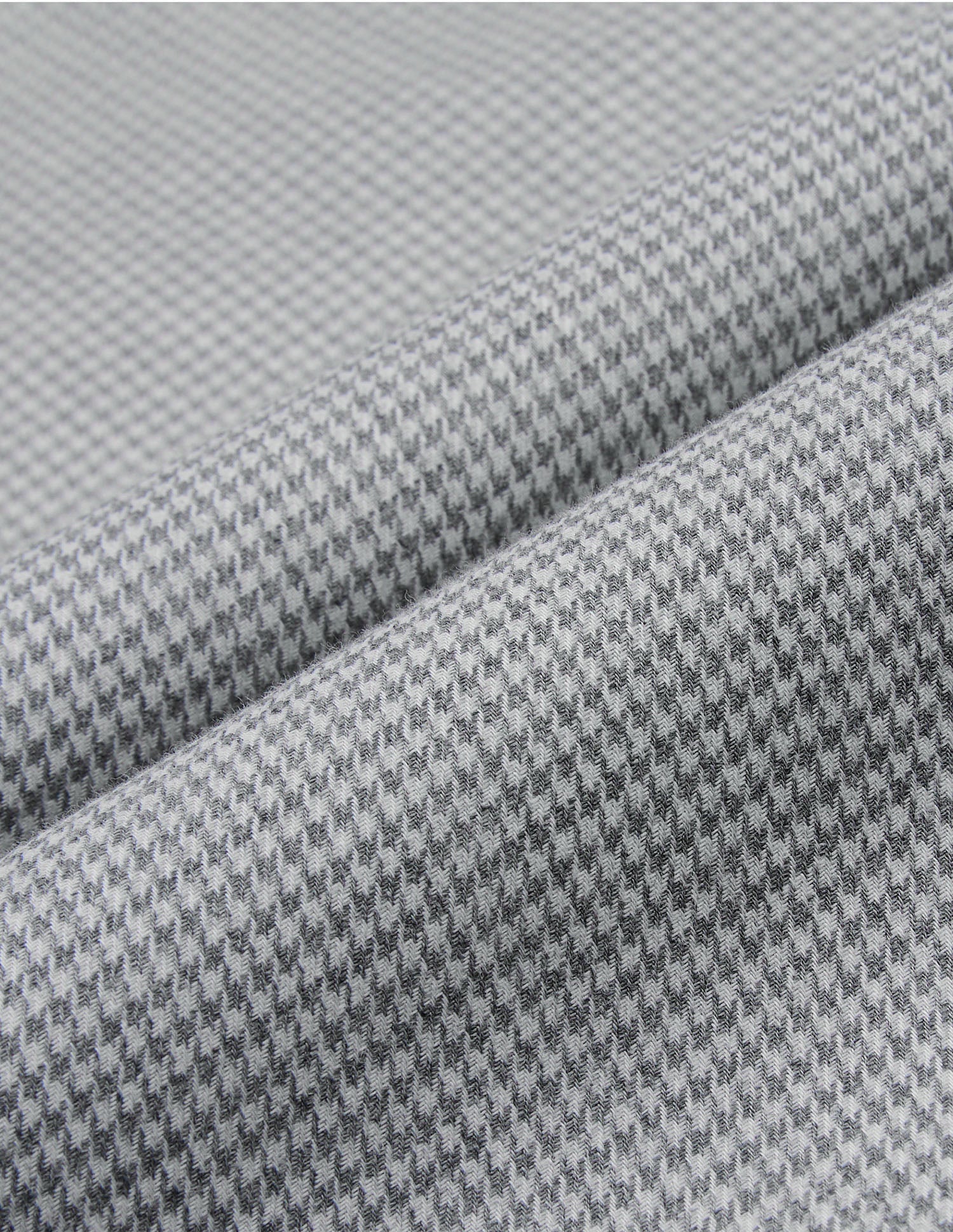 Houndstooth Printed Twill Shirt Light Grey - U.S. Polo Assn. India | Large