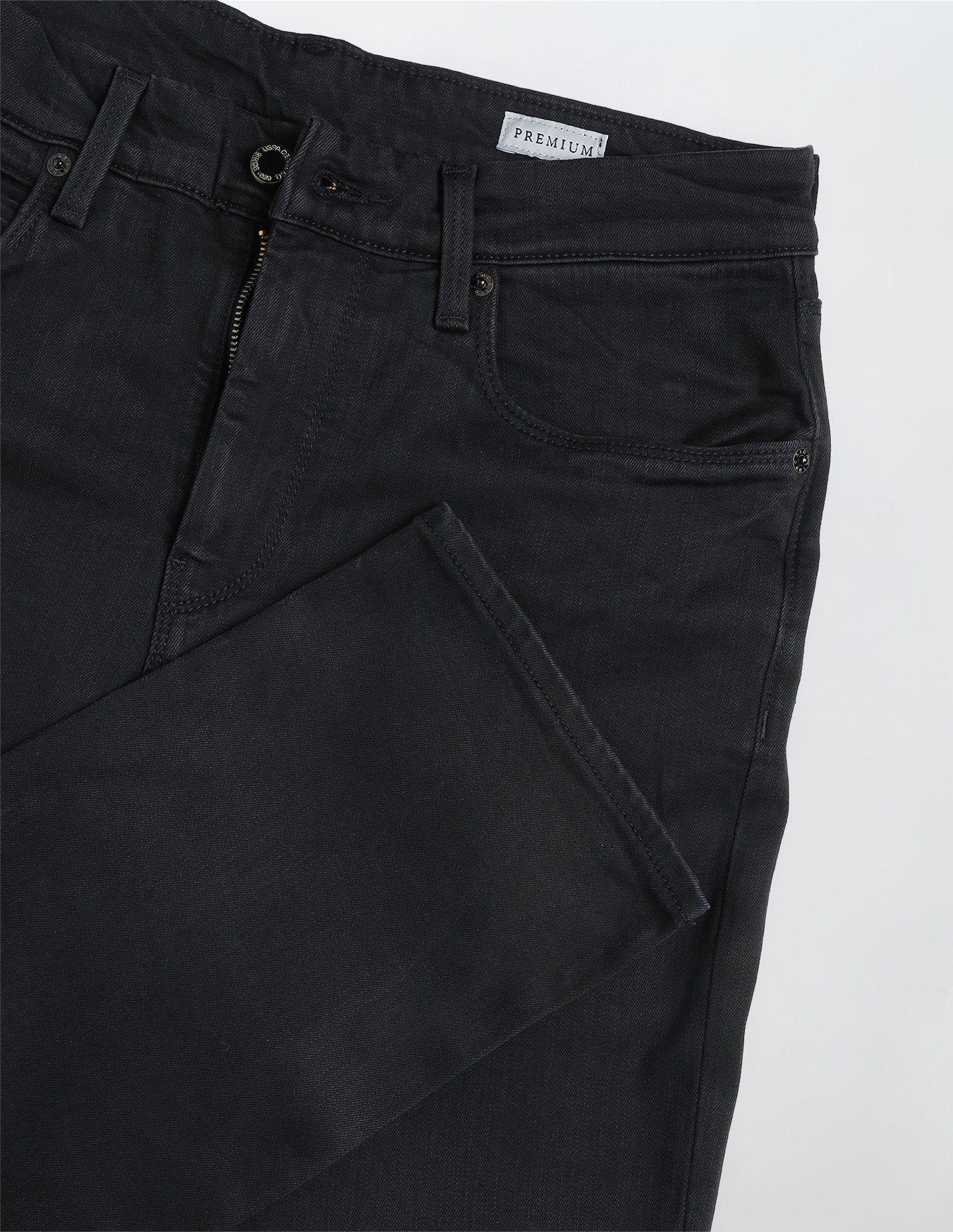 Harold Slim Straight Fit Black Jeans Black - U.S. Polo Assn. India | Large