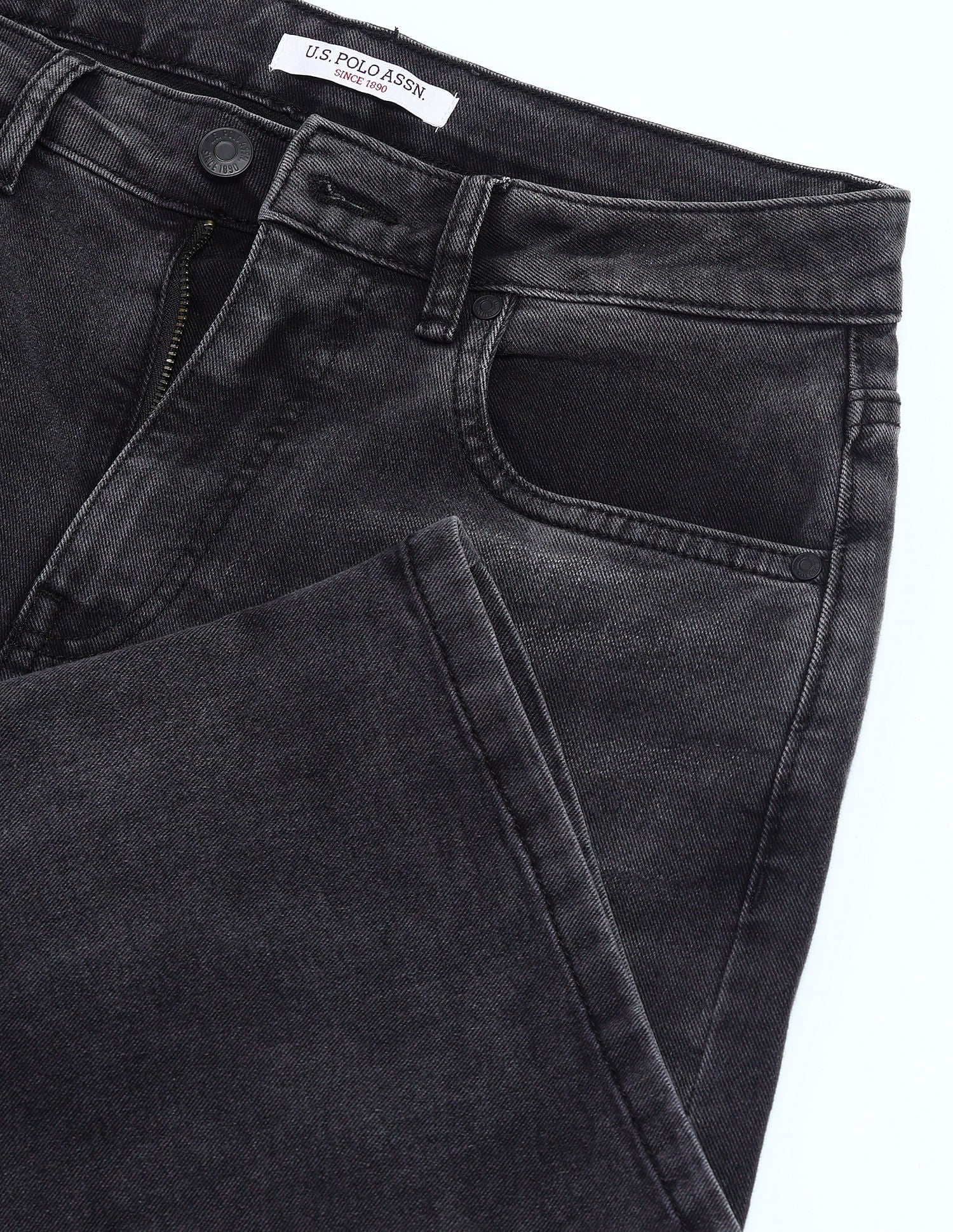 High Rise Ultra Wideleg Jeans Dark Grey - U.S. POLO ASSN. | Large