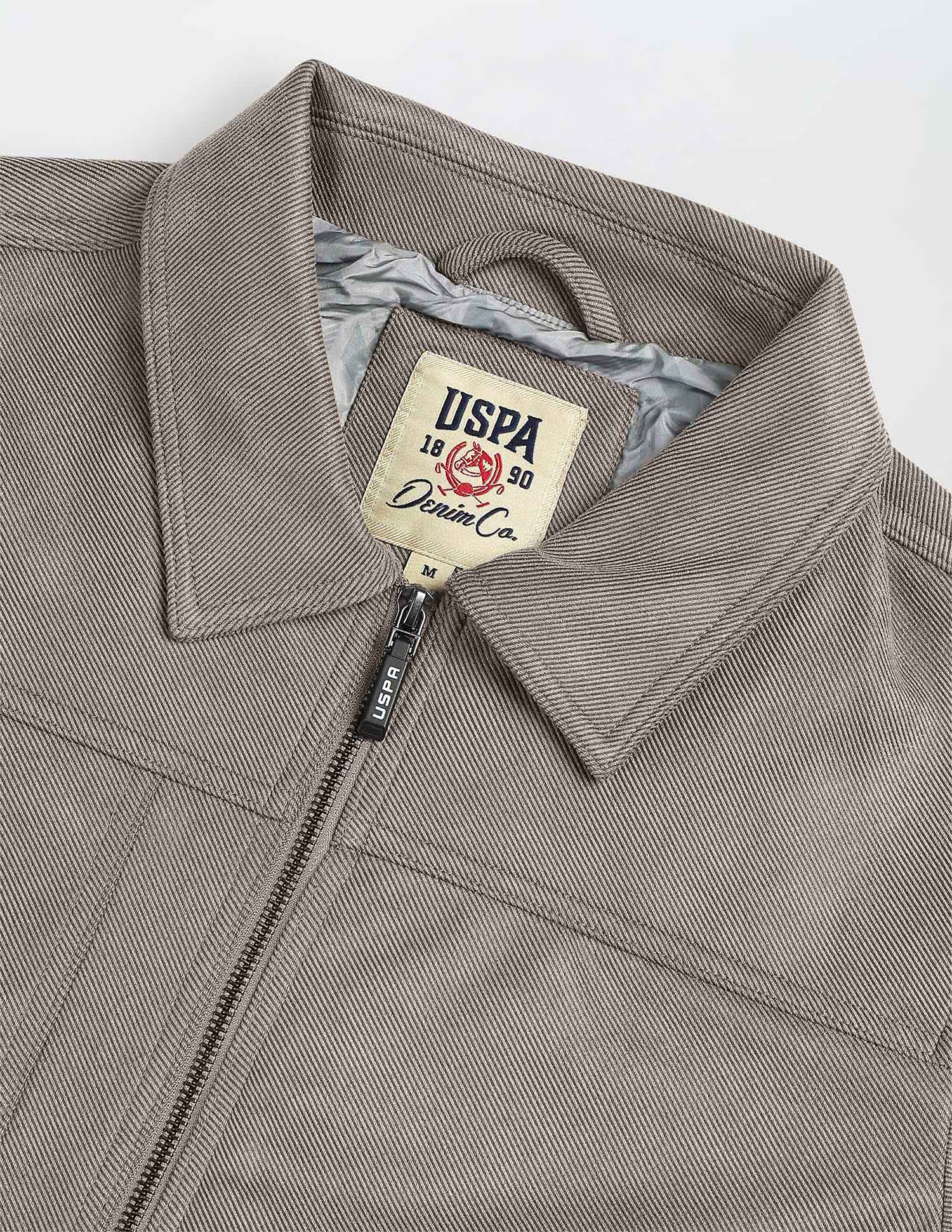 Legend Of Horseshoe Regular Fit Jacket Grey - U.S. Polo Assn. India | Large