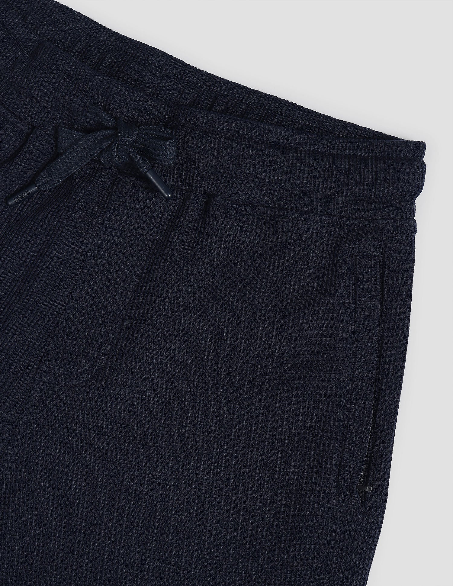 Waffle Knit Textured LS005 Lounge Shorts - Pack Of 1 Navy - U.S. POLO ASSN. | Large