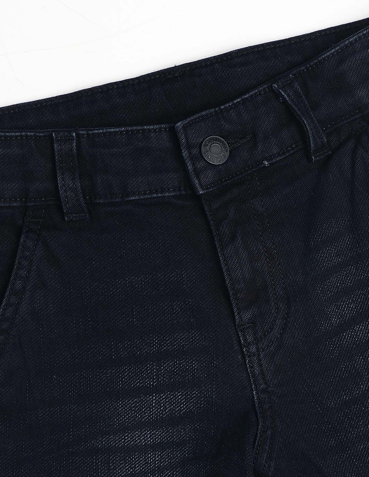 Mid Rise Regular Fit Cargo Jeans Dark Blue - U.S. Polo Assn. India | Large