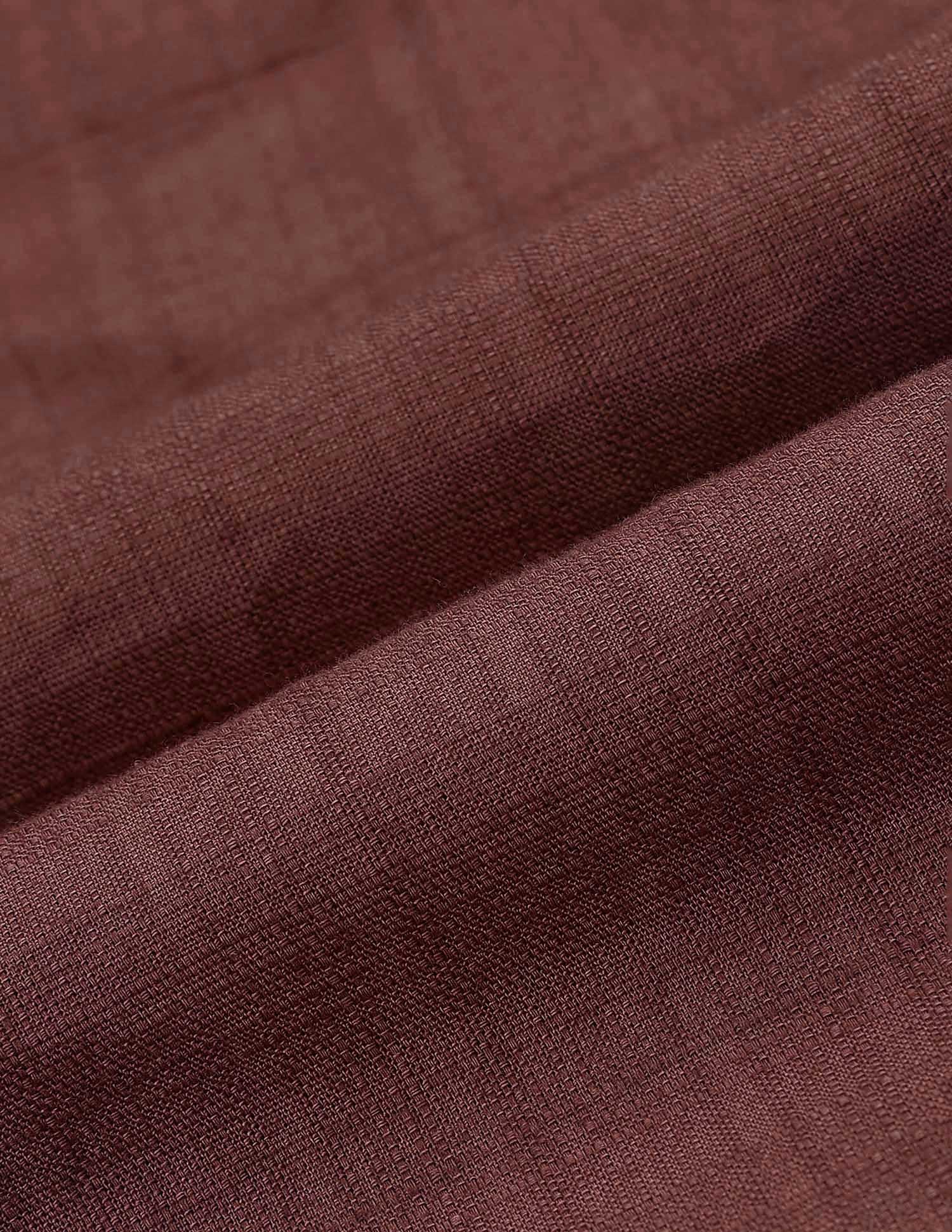 Pure Cotton Textured Shirt Burgundy - U.S. Polo Assn. India | Large