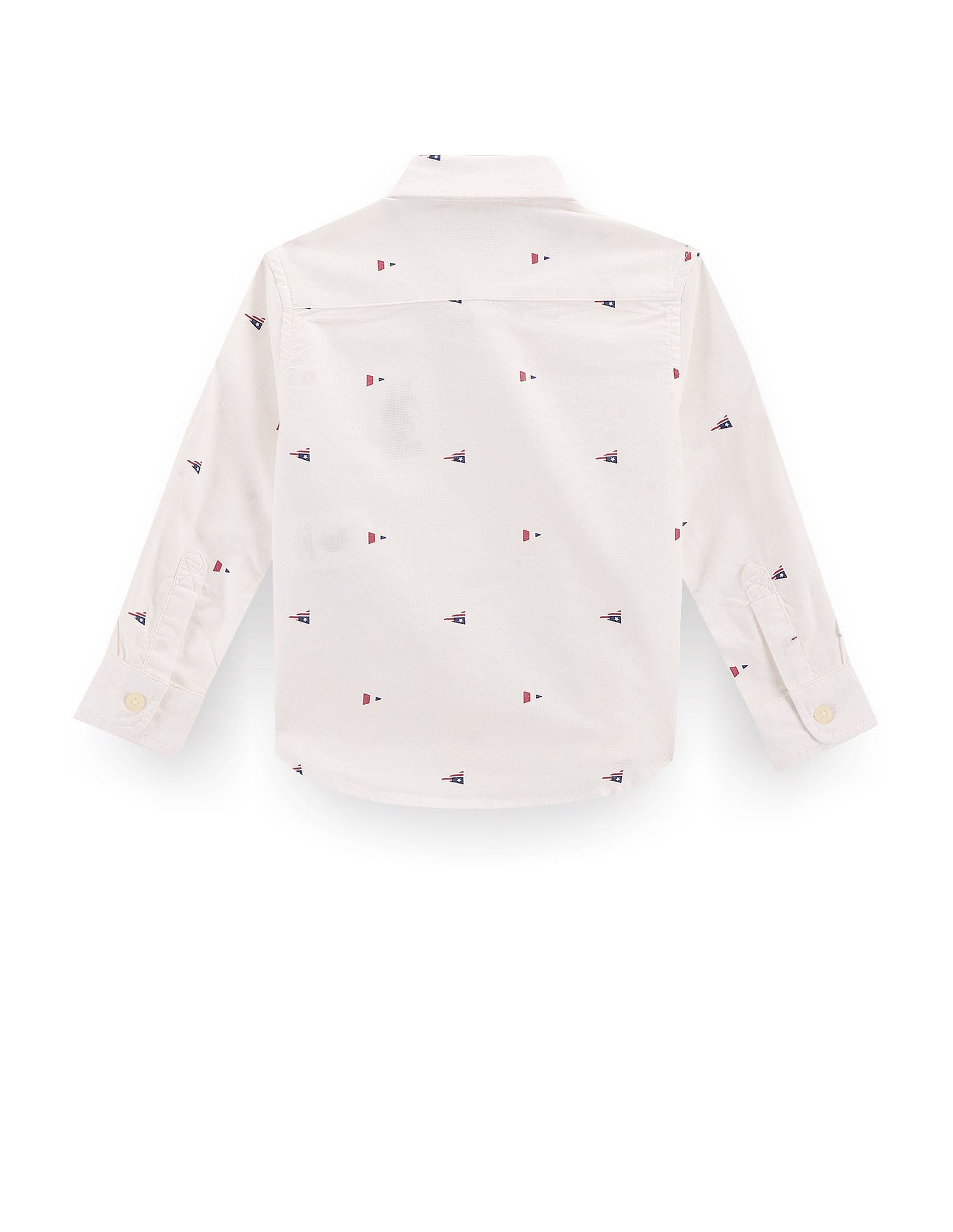Boys Flag Print Shirt Ecru - U.S. POLO ASSN. | Large