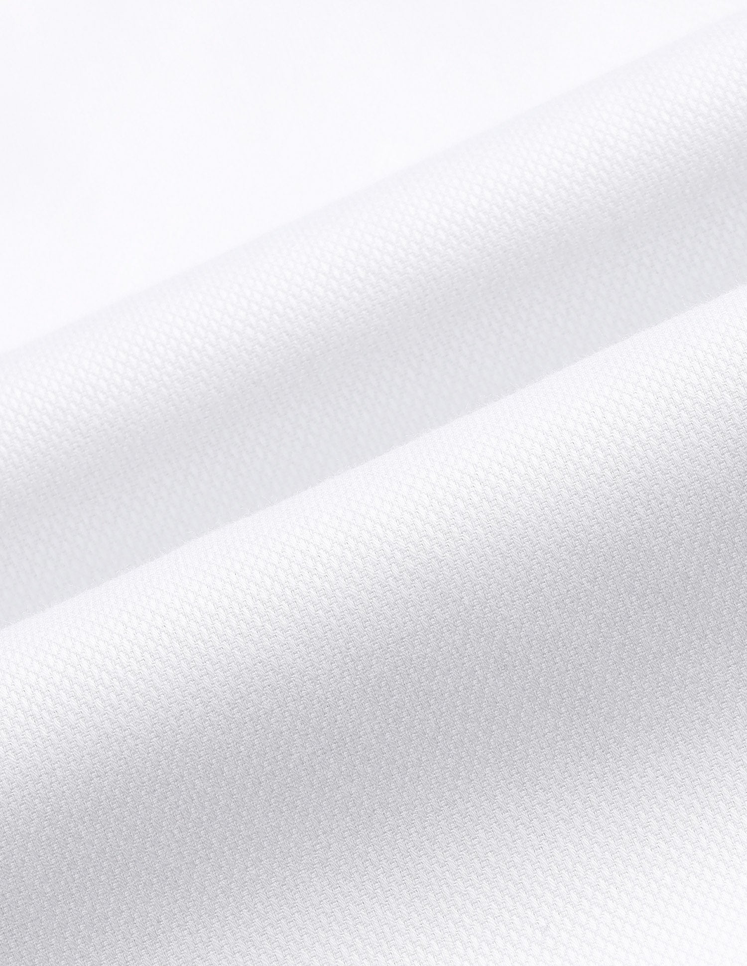 Herringbone Tailored Fit Shirt White - U.S. Polo Assn. India | Large