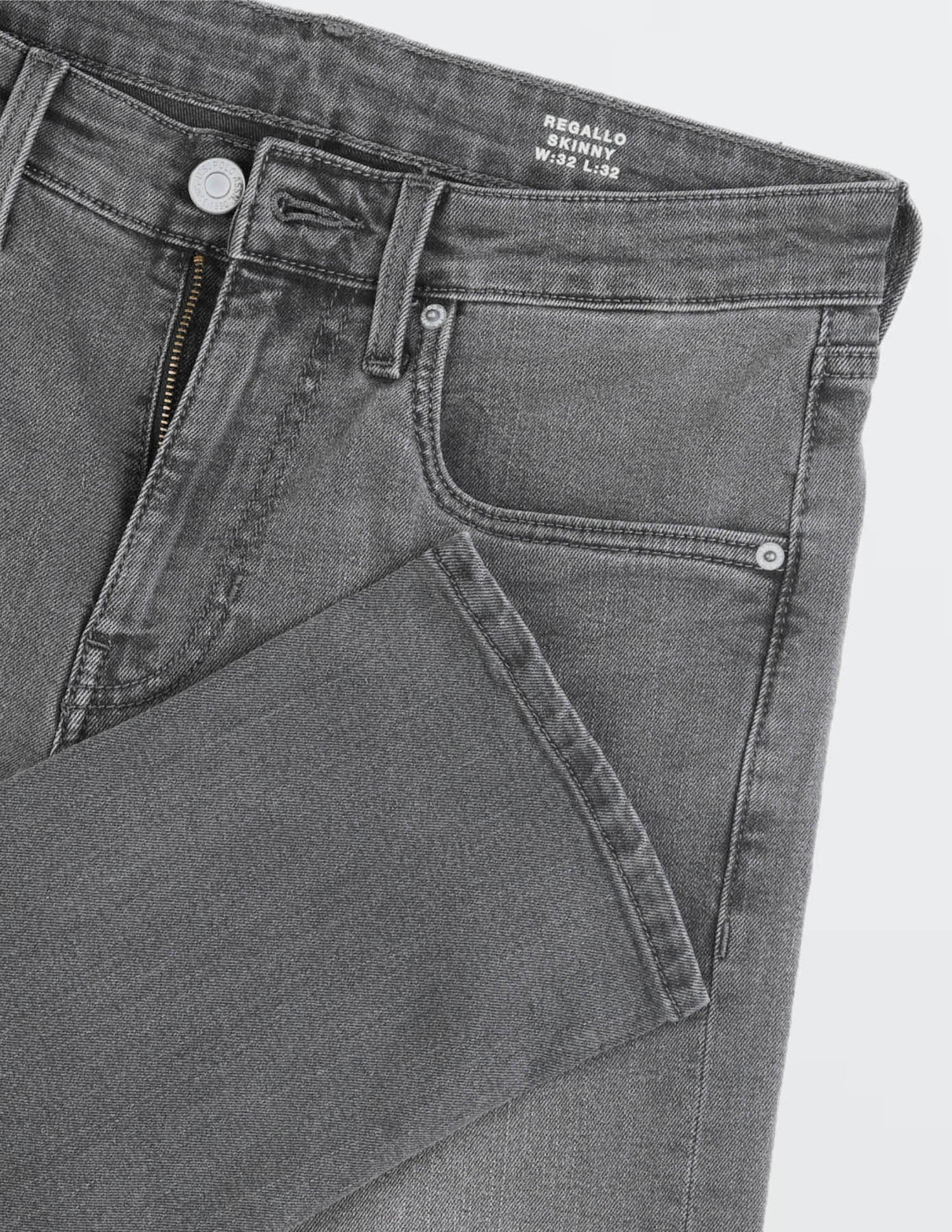 Regallo Skinny Fit Black Jeans Black - U.S. POLO ASSN. | Large