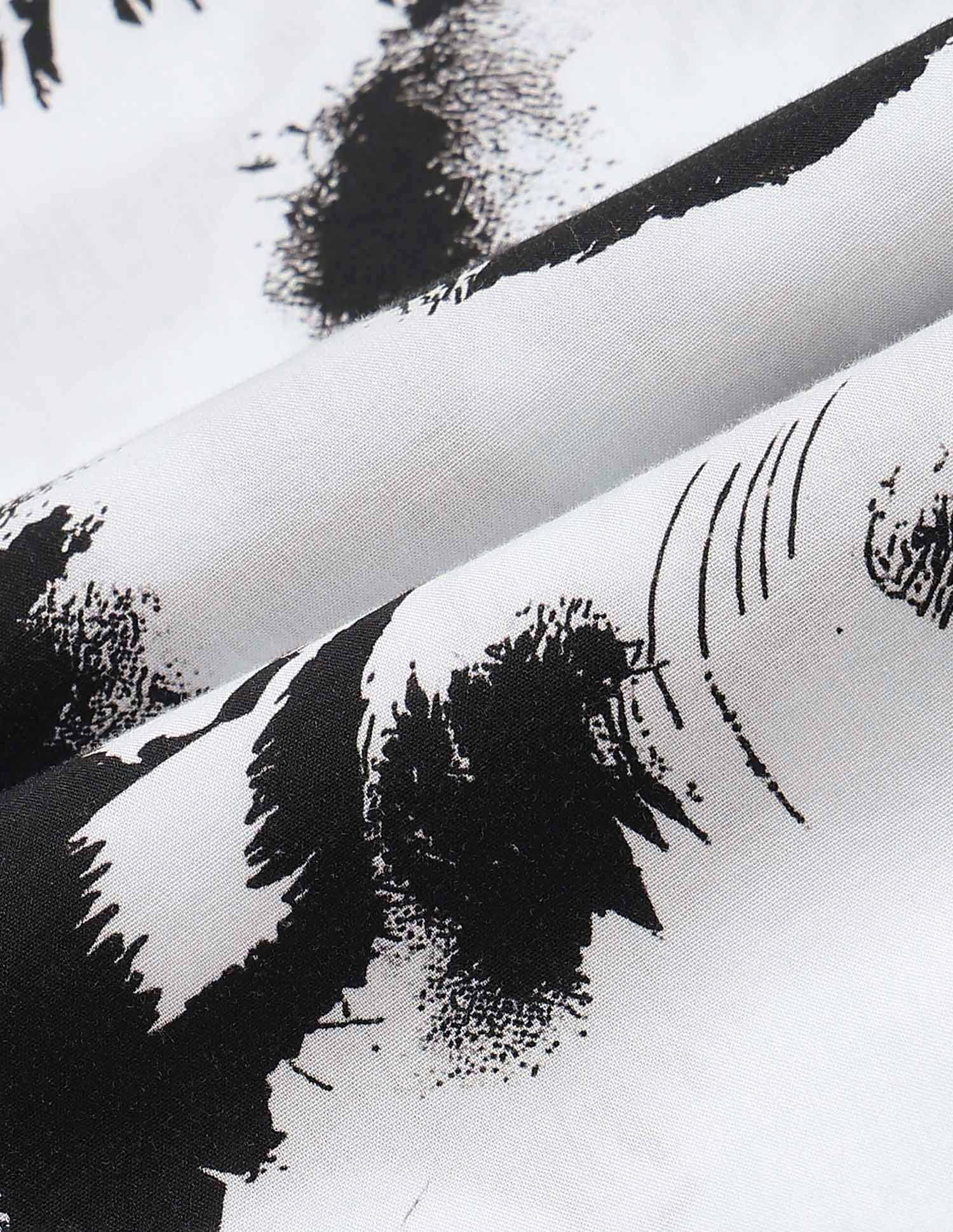 Abstract Printed Regular Fit Shirt White - U.S. Polo Assn. India | Large