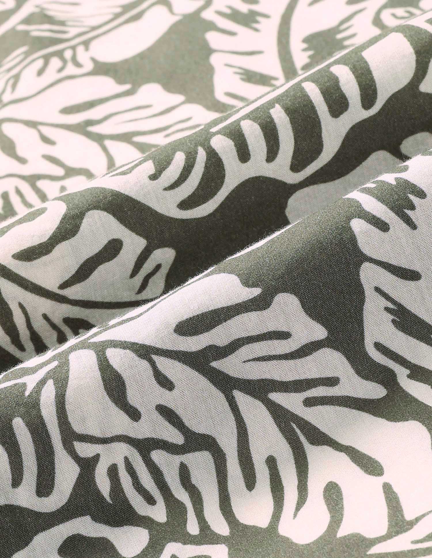 Manhattan Slim Fit All-Over Shirt Light Olive - U.S. POLO ASSN. | Large