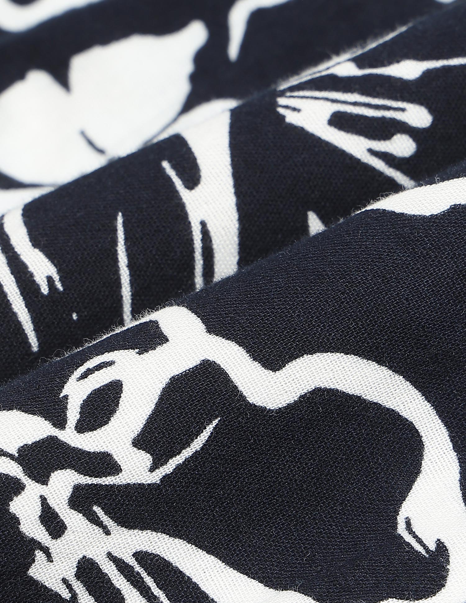 Floral Printed Boxy Fit Shirt Navy - U.S. Polo Assn. India | Large