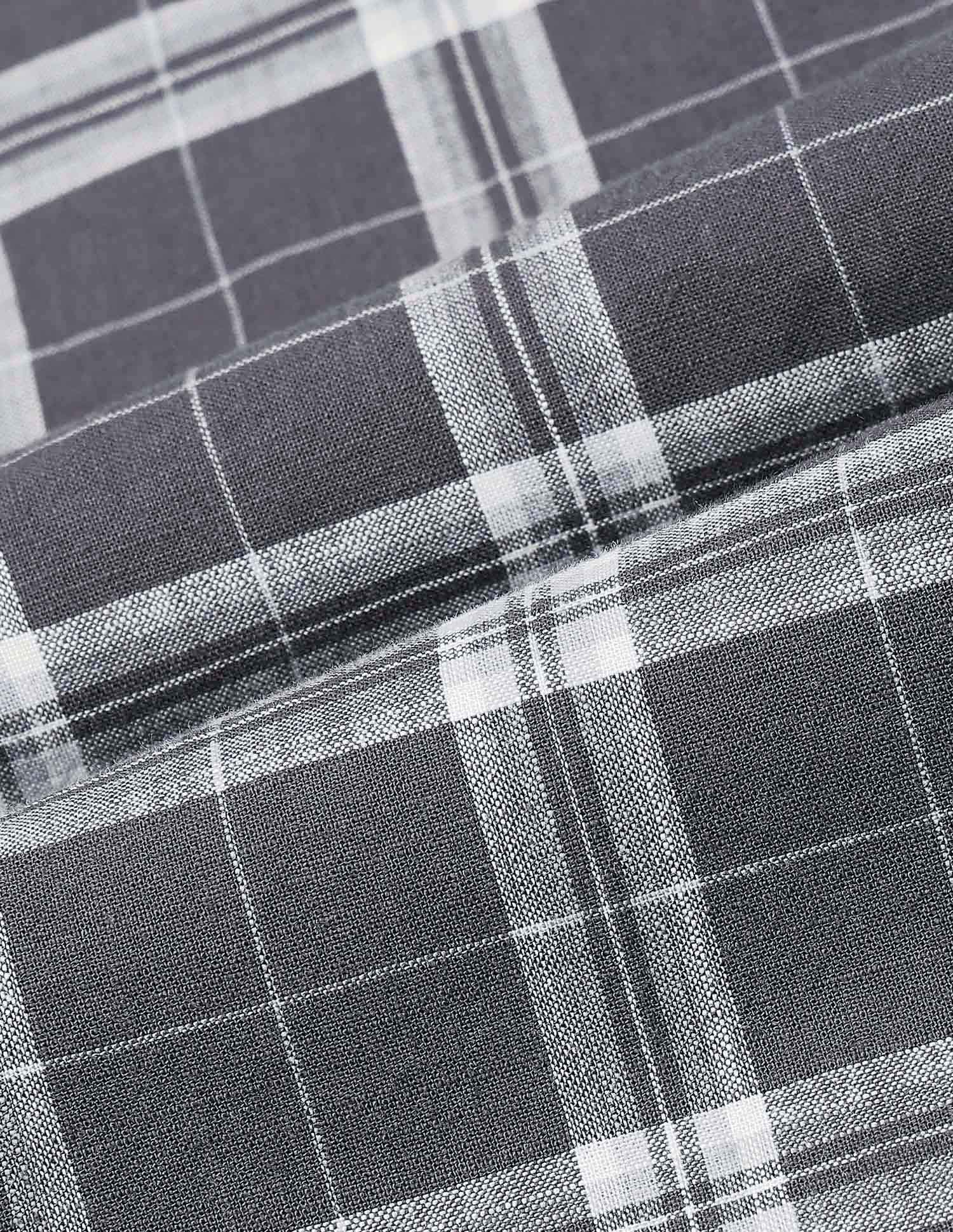 Regular Fit Grid Tattersall Checked Shirt Dark Grey - U.S. POLO ASSN. | Large