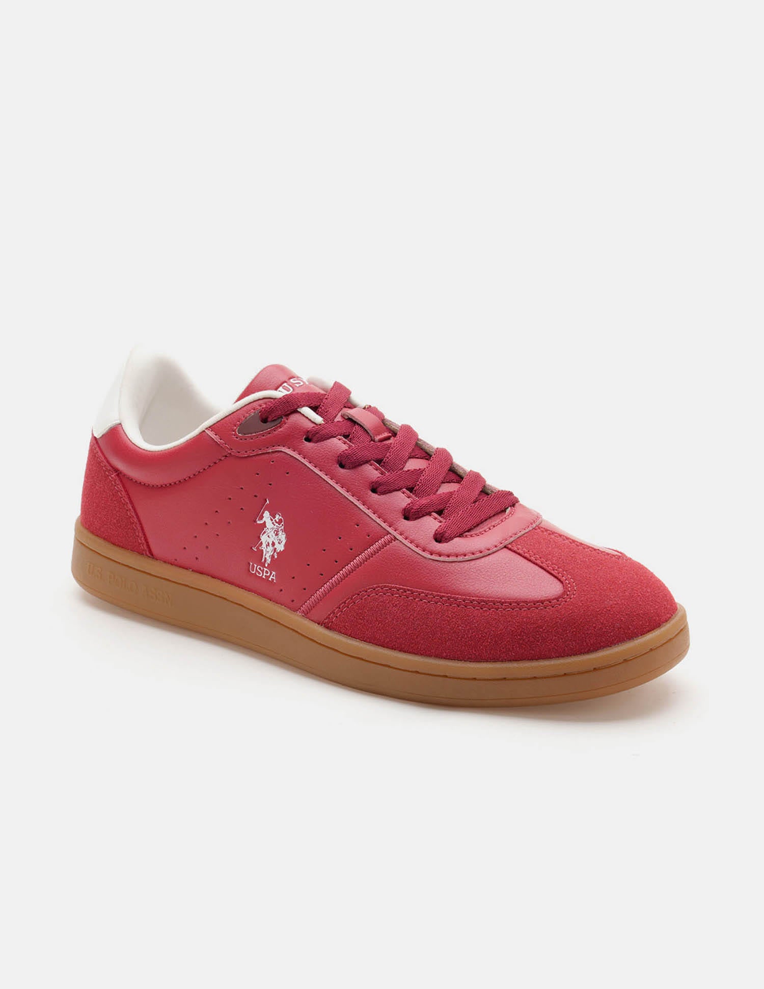 Men Cenik Colour Blocked Sneakers Red - U.S. Polo Assn. India | Large