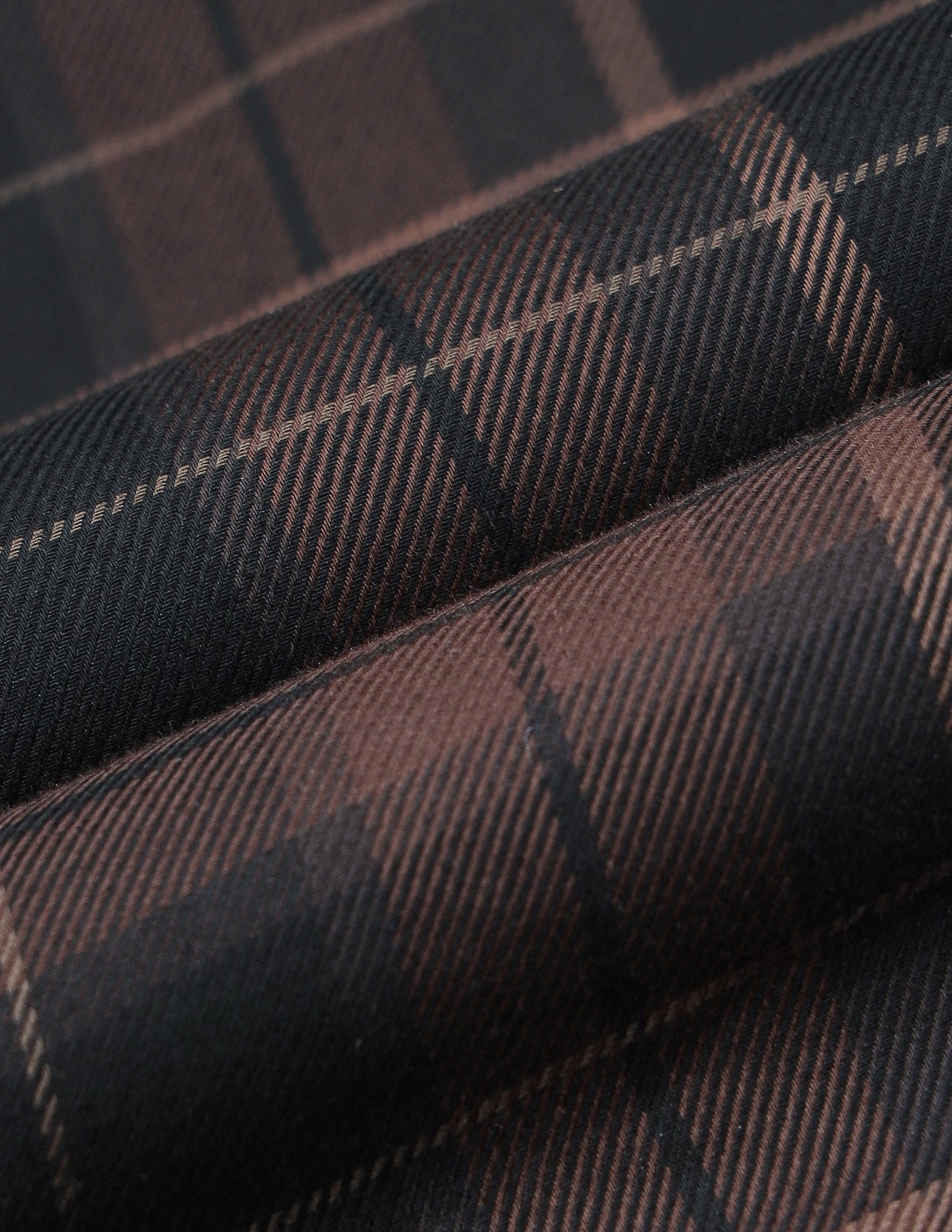 Plaid Checked Twill Shirt Dark Brown - U.S. Polo Assn. India | Large