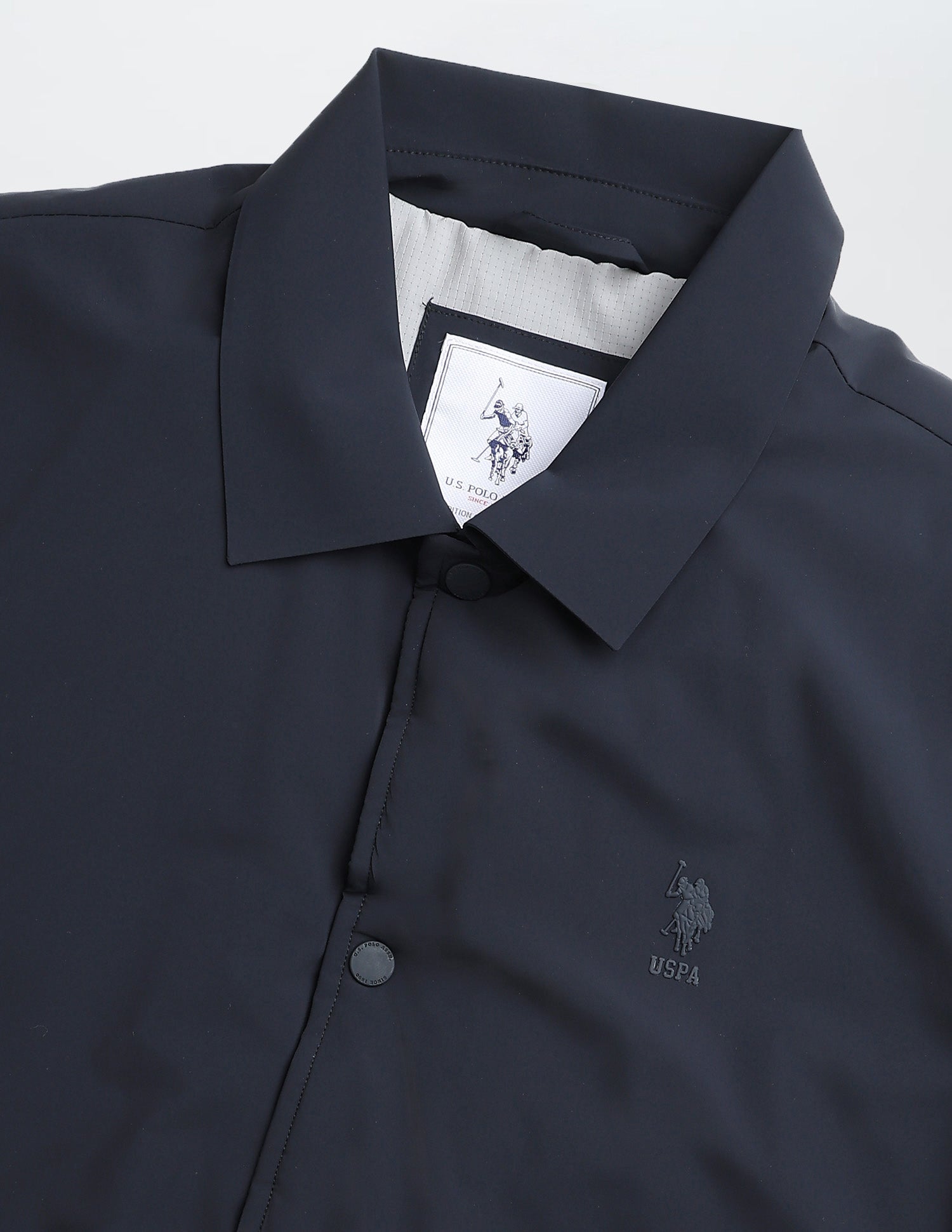 Solid Regular Fit Jacket Navy - U.S. POLO ASSN. | Large