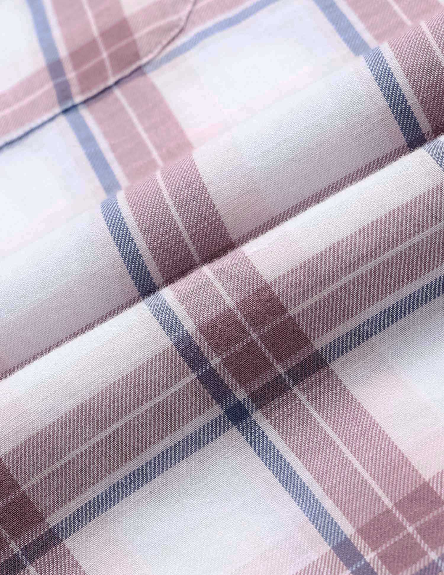 Tartan Checked Pure Cotton Shirt White - U.S. Polo Assn. India | Large