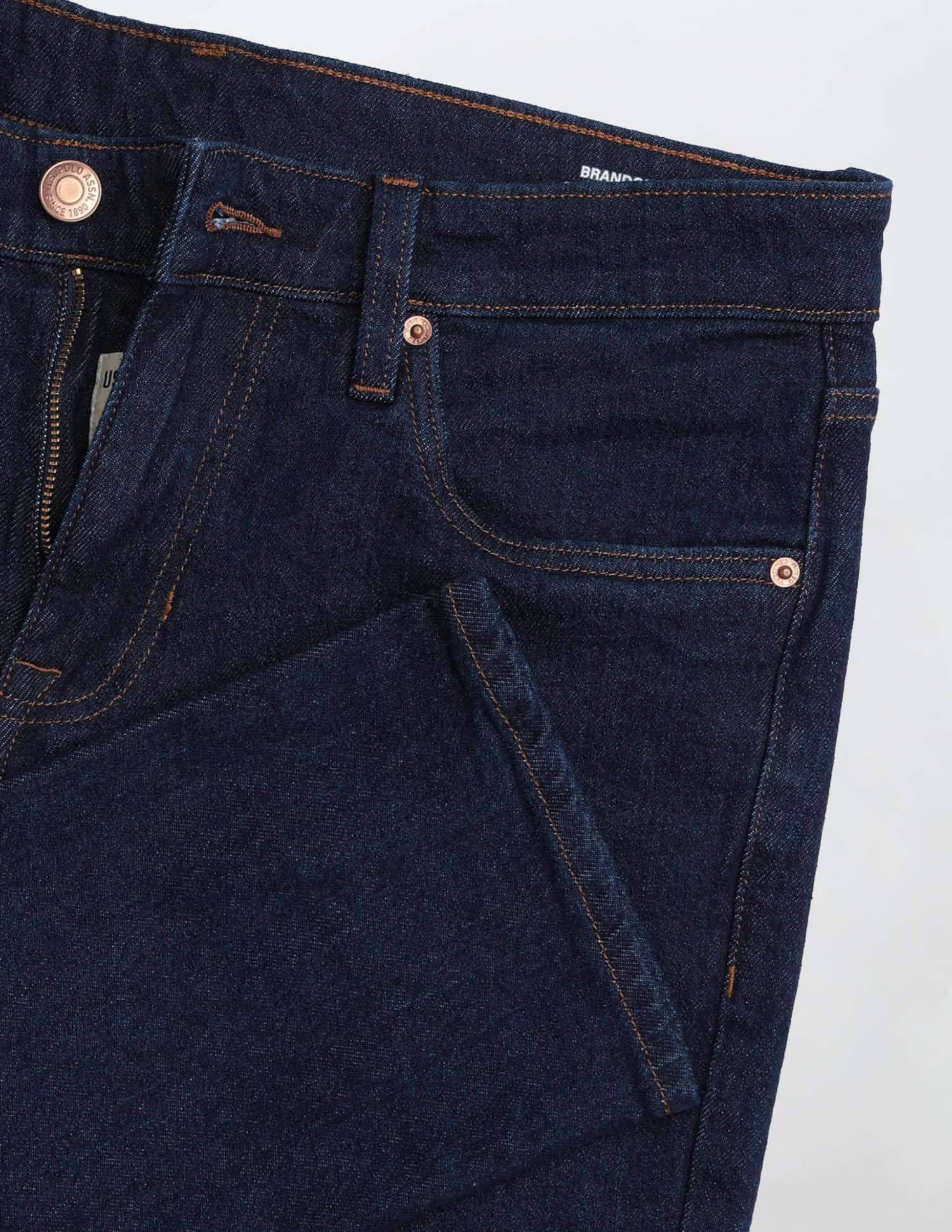 Brandon Slim Tapered Fit Blue Jeans Dark Blue - U.S. POLO ASSN. | Large