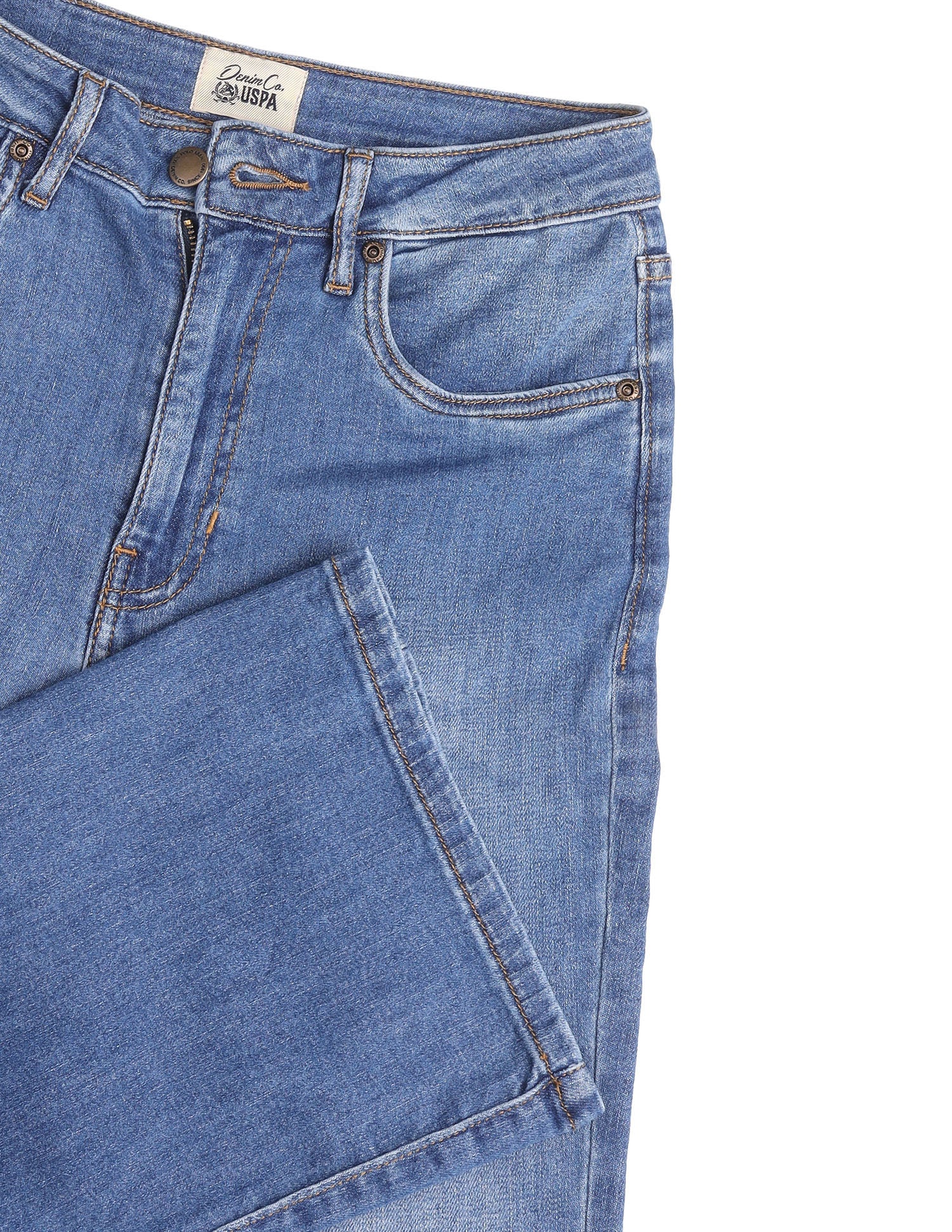High Rise Bootcut Fit Jeans Blue - U.S. Polo Assn. India | Large