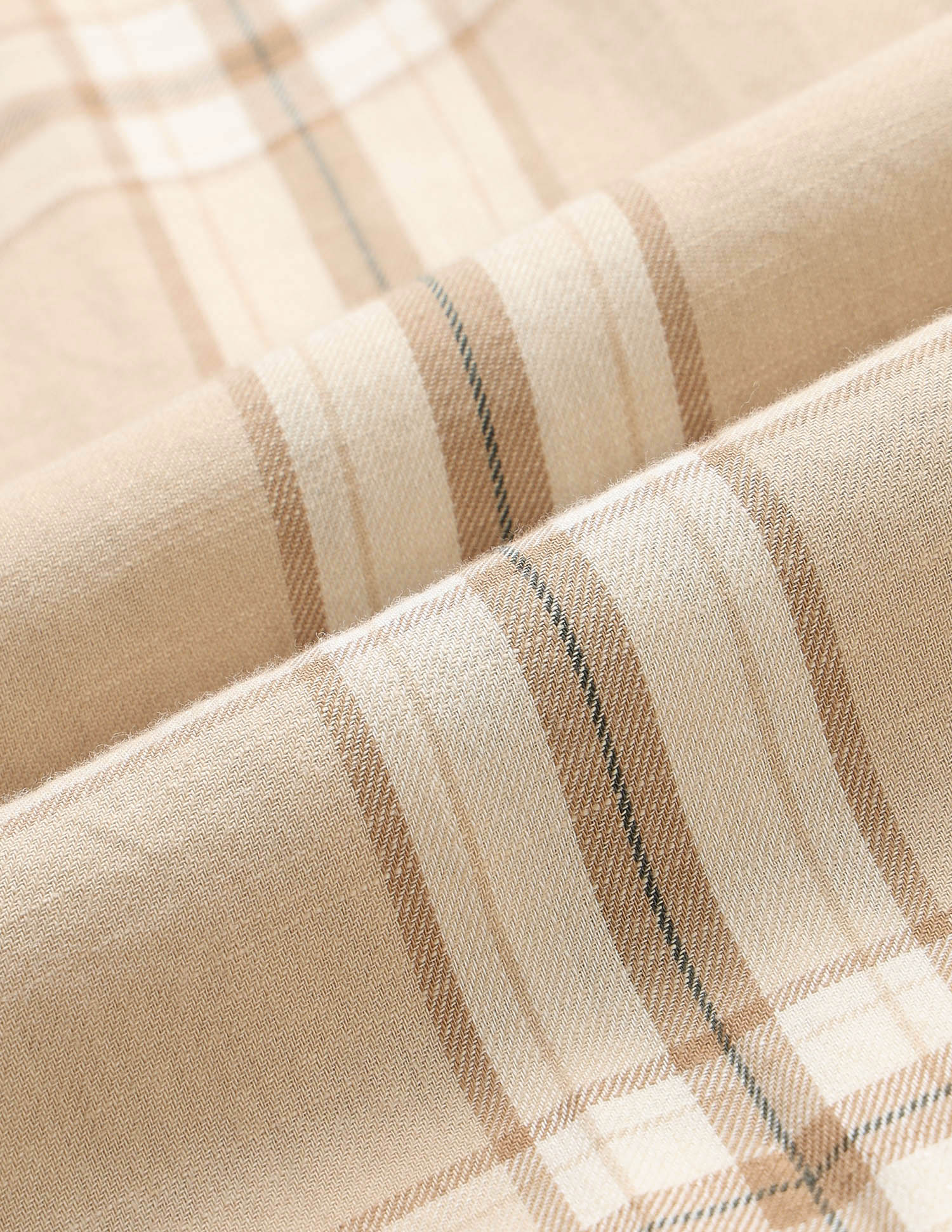 Plaid Checked Pure Cotton Shirt Dark Beige - U.S. Polo Assn. India | Large