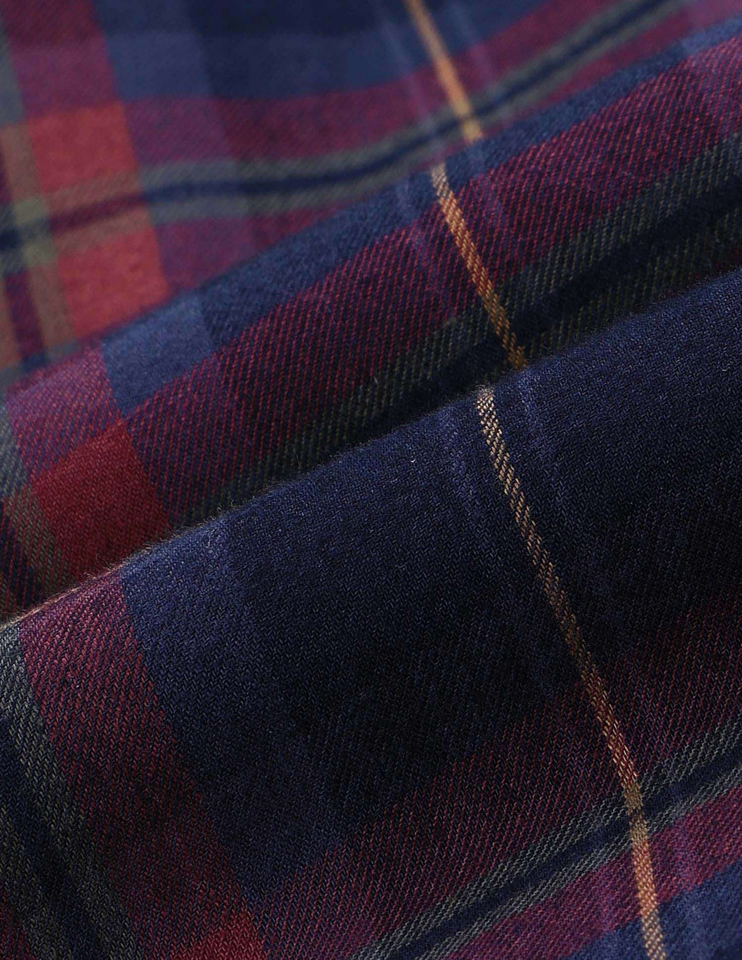 Tartan Checked Regular Fit Shirt Indigo - U.S. Polo Assn. India | Large