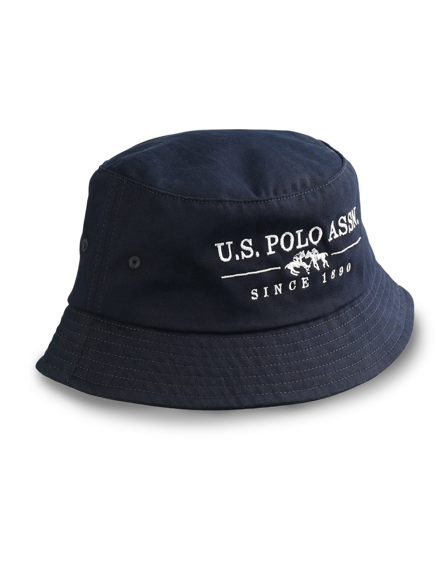 Brand Embroidered Bucket Hat Navy - U.S. Polo Assn. India | Large