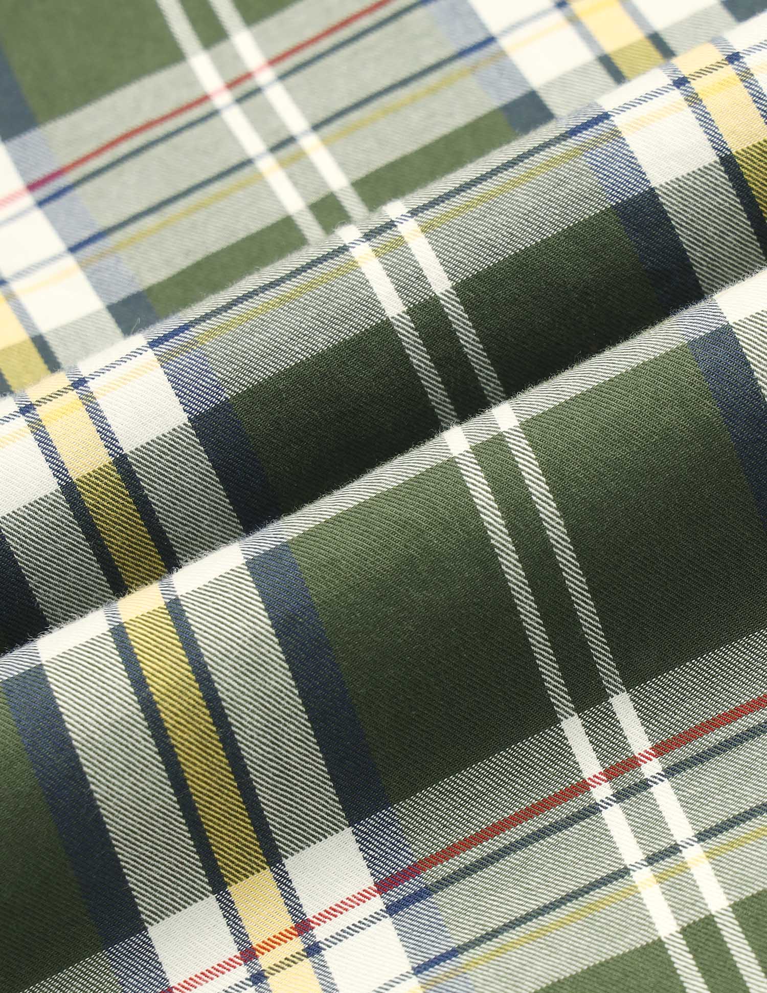 Twill Plaid Checked Shirt Olive - U.S. Polo Assn. India | Large