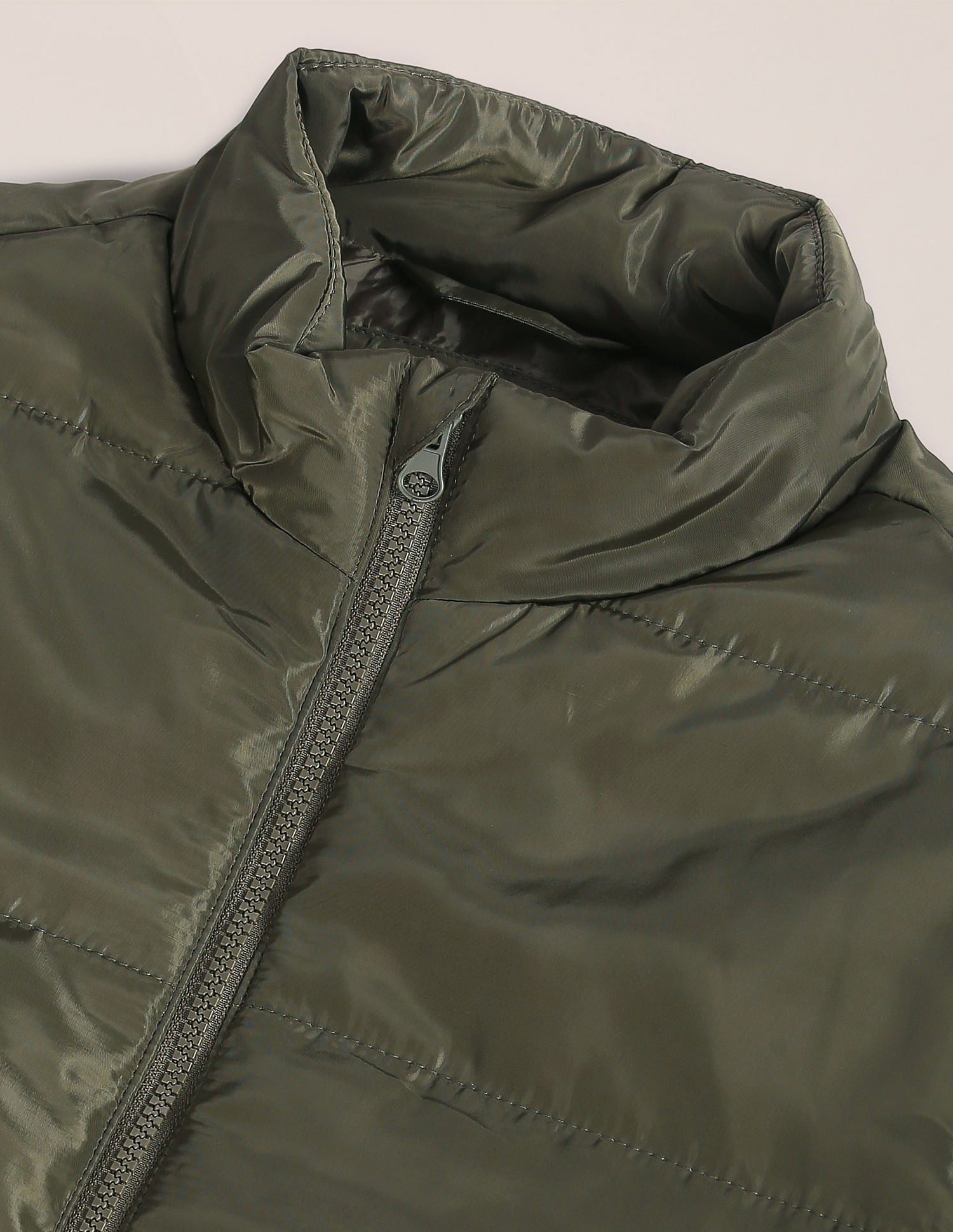 Colour Block Zip Up Jacket Olive and Navy - U.S. Polo Assn. India | Large