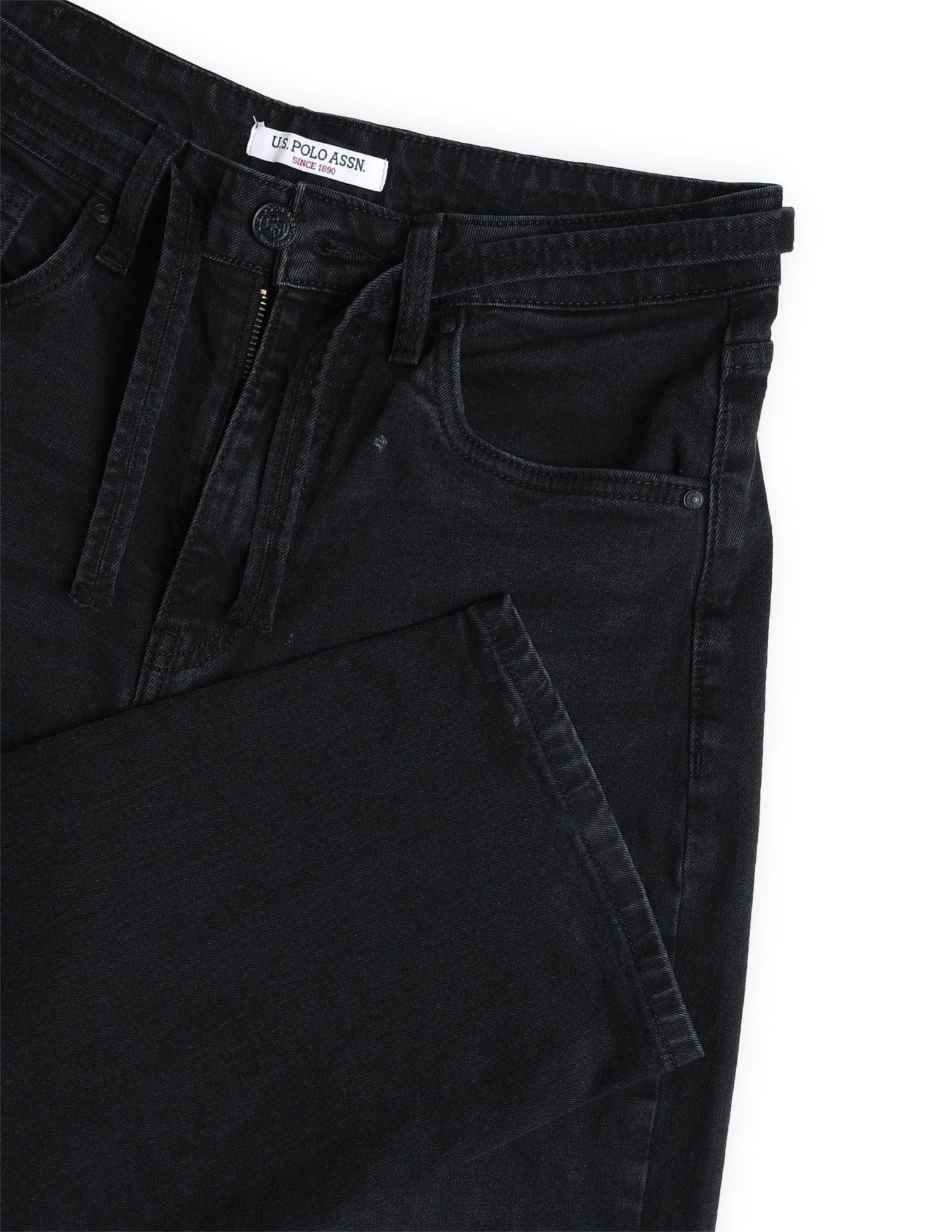 High Rise Barrel Fit Jeans Grey - U.S. POLO ASSN. | Large