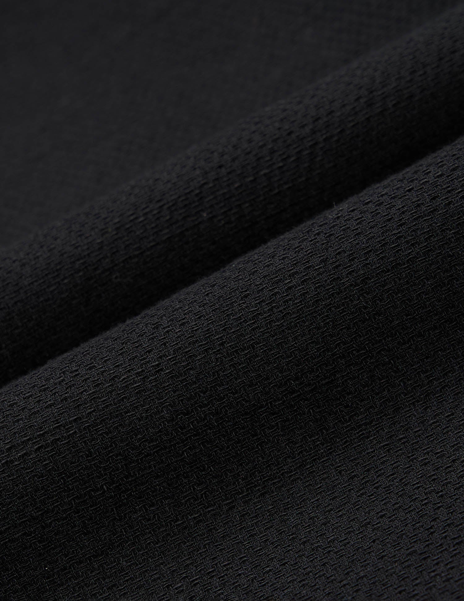 Pure Cotton Regular Fit Dobby Shirt Black - U.S. Polo Assn. India | Large