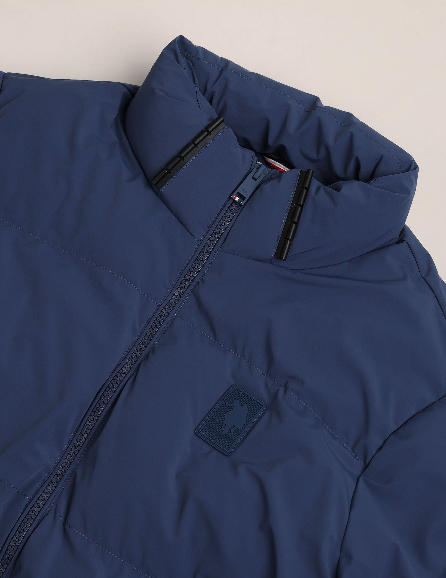 Detachable Hood Padded Jacket Blue - U.S. Polo Assn. India | Large