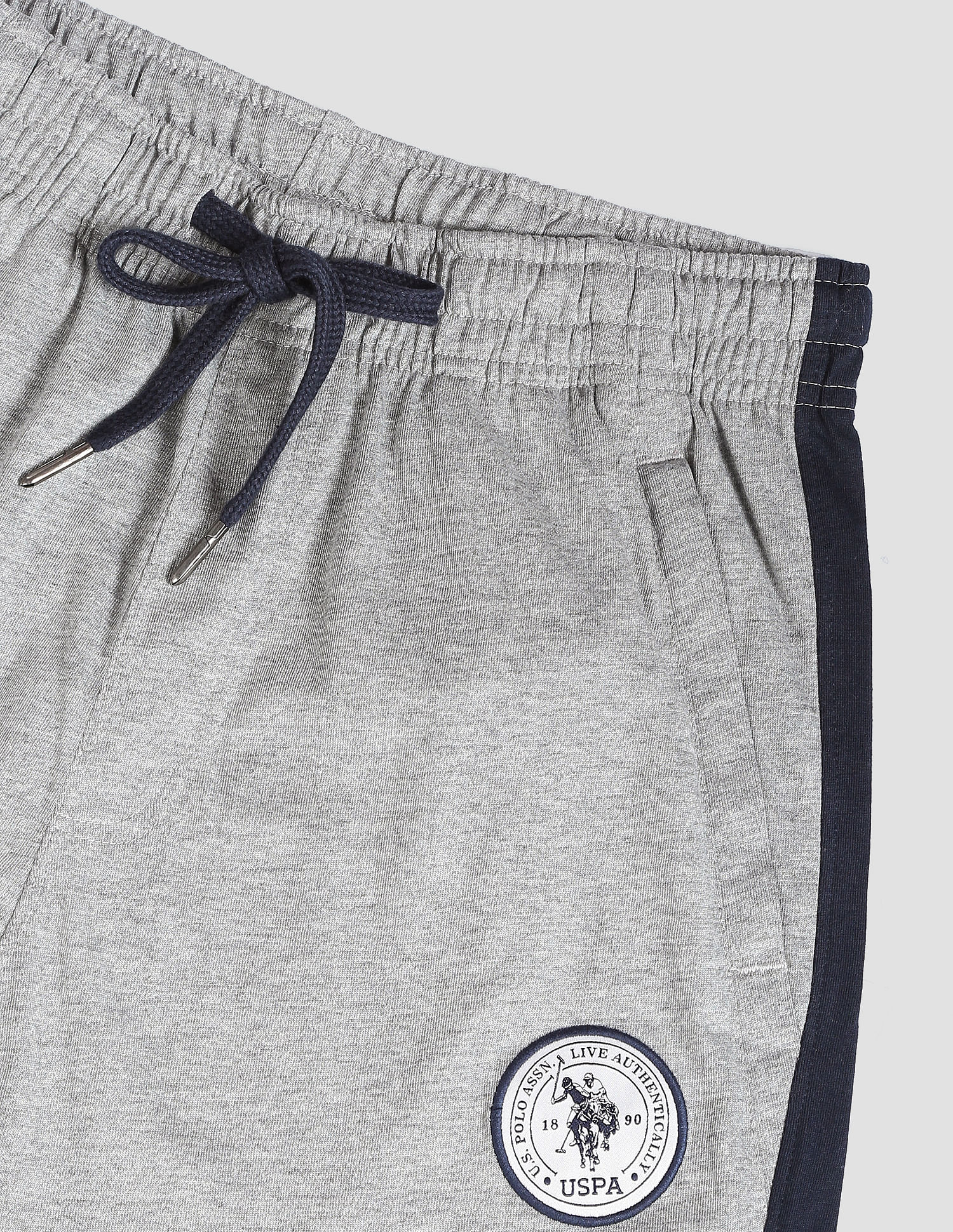 Comfort Fit Cotton Polyester I669 Lounge Track Pants - Pack Of 1 Grey - U.S. POLO ASSN. | Large